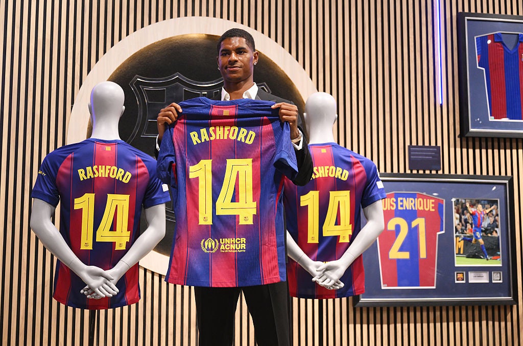 Marcus Rashford says Barcelona ‘feels like home’ as he inherits iconic shirt number