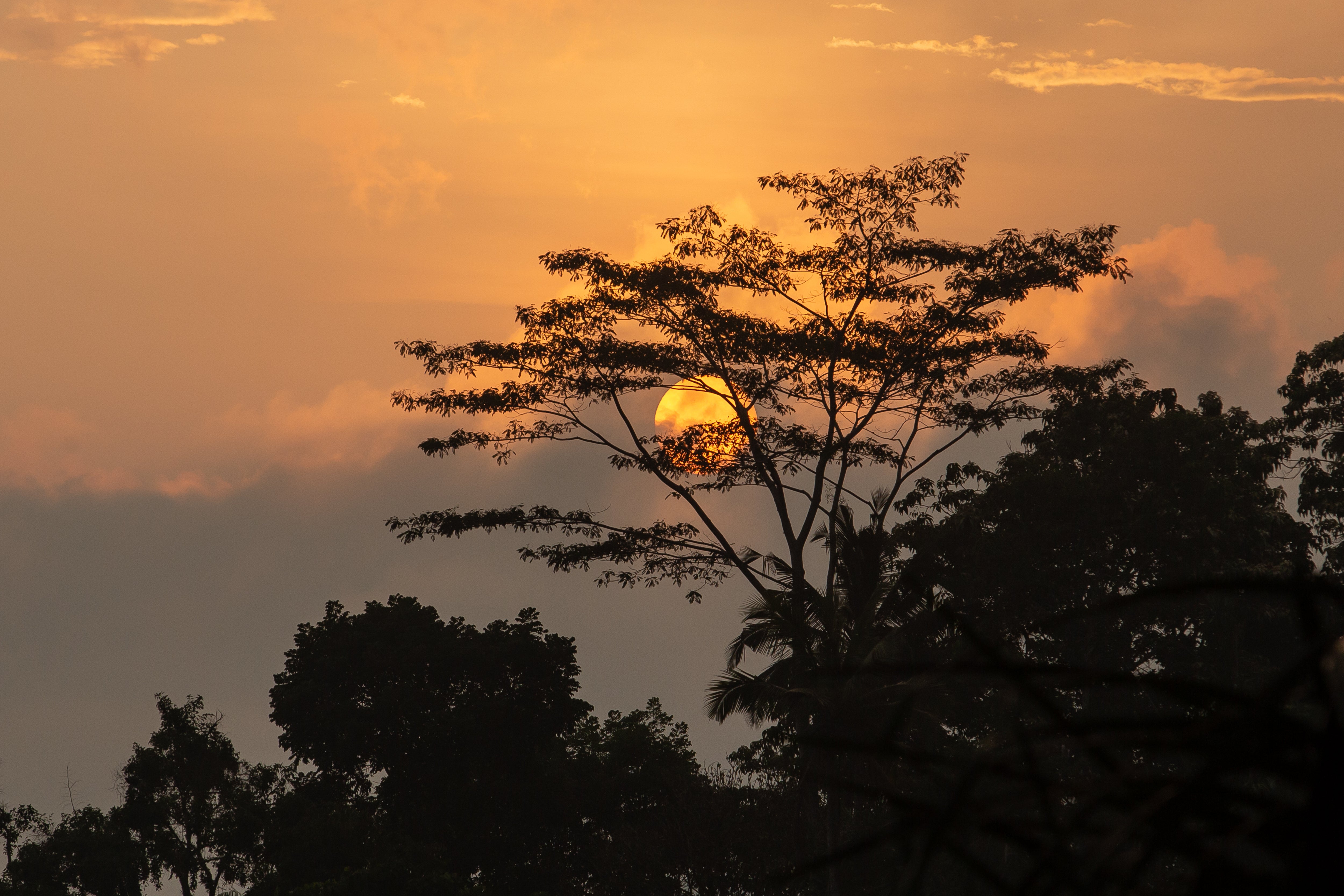 The sun sets over Sibetan Village