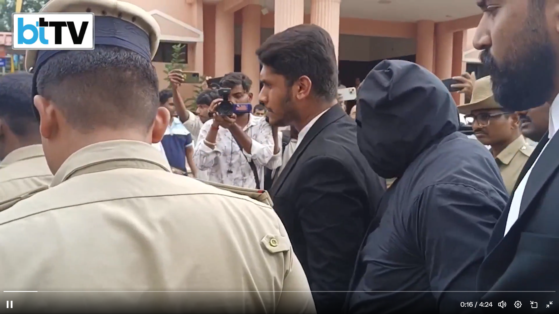 His face hidden behind a black hood, the whistleblower who says he was asked to ‘secretly dispose of bodies’ appeared before a local court earlier this month