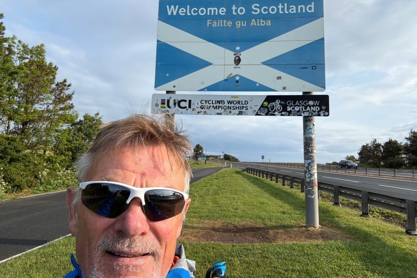Steve James, 65, has reached the halfway point in his challenge of running around the UK’s coastline (University of Exeter/PA)