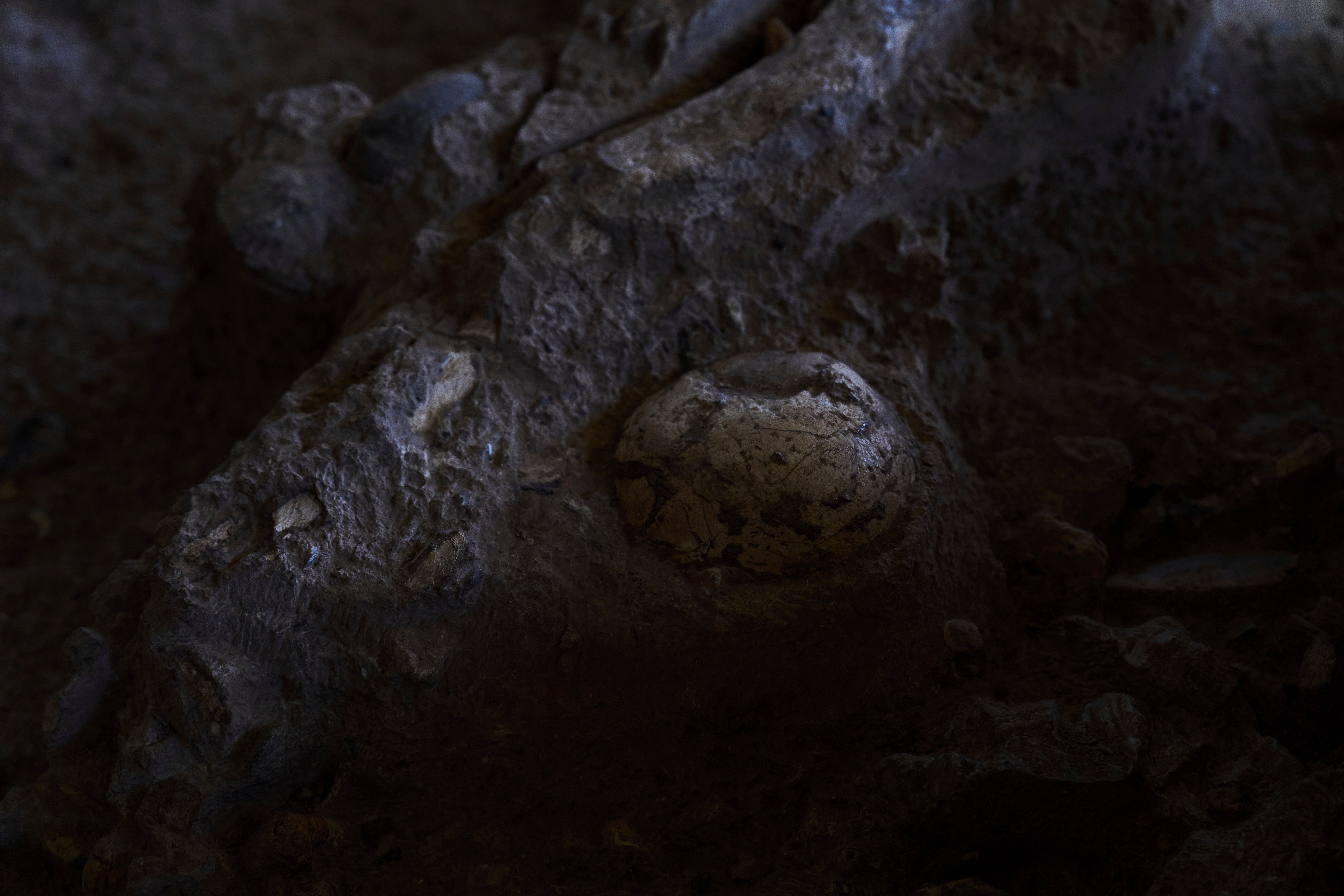 Early human remains in the cave