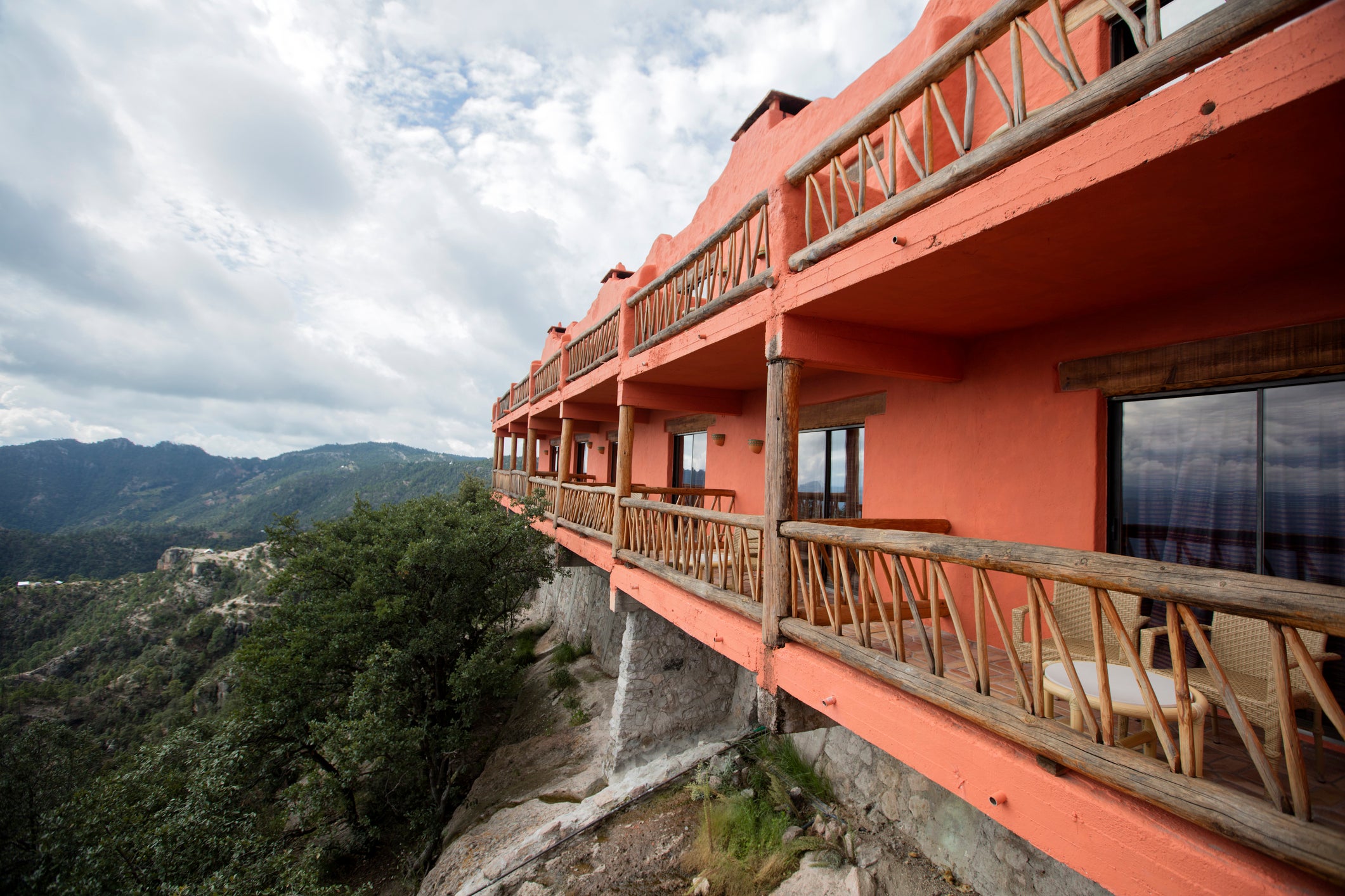 Hotel El Mirador in Divisadero, Chihuahua, Mexico, has exceptional views