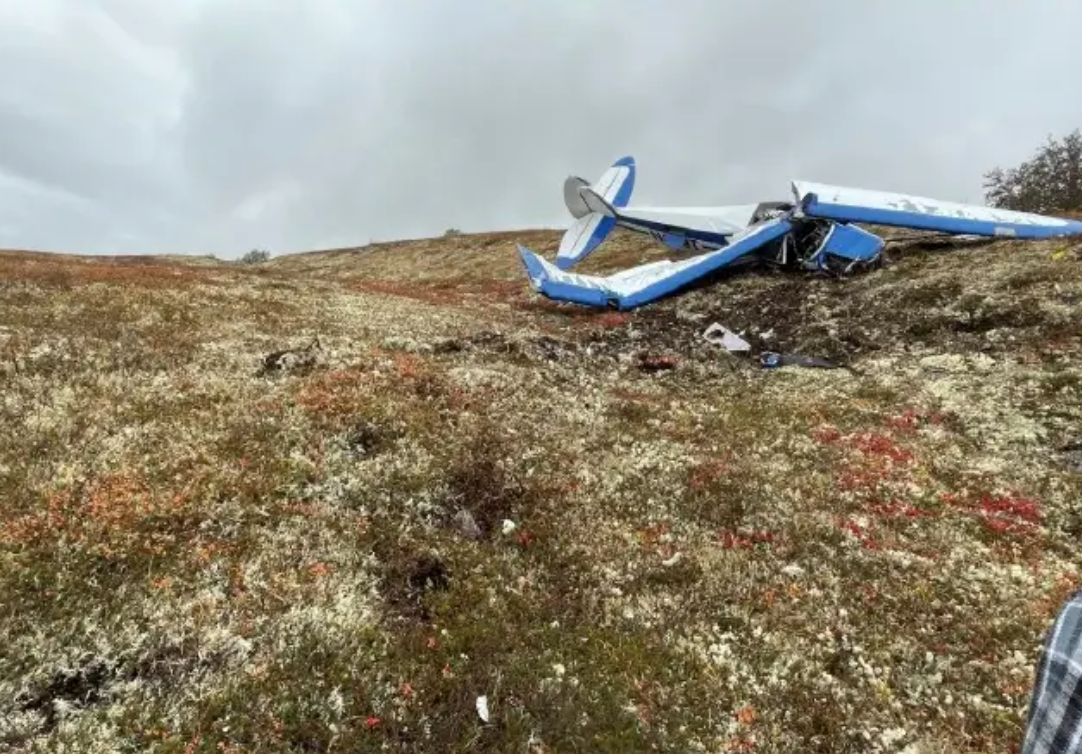 Eugene Peltola's plane (pictured) crashed in a remote area 400 miles away from the closest hospital
