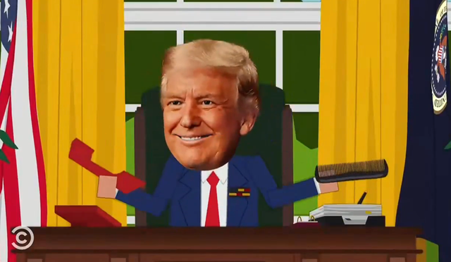 <p>US president Donald Trump, as depicted in 'South Park'</p>
