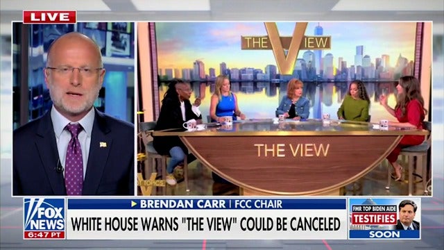 Brendan Carr said that "it's entirely possible" there are issues with The View when asked on Fox News if the show was now in the Trump administration's crosshairs.