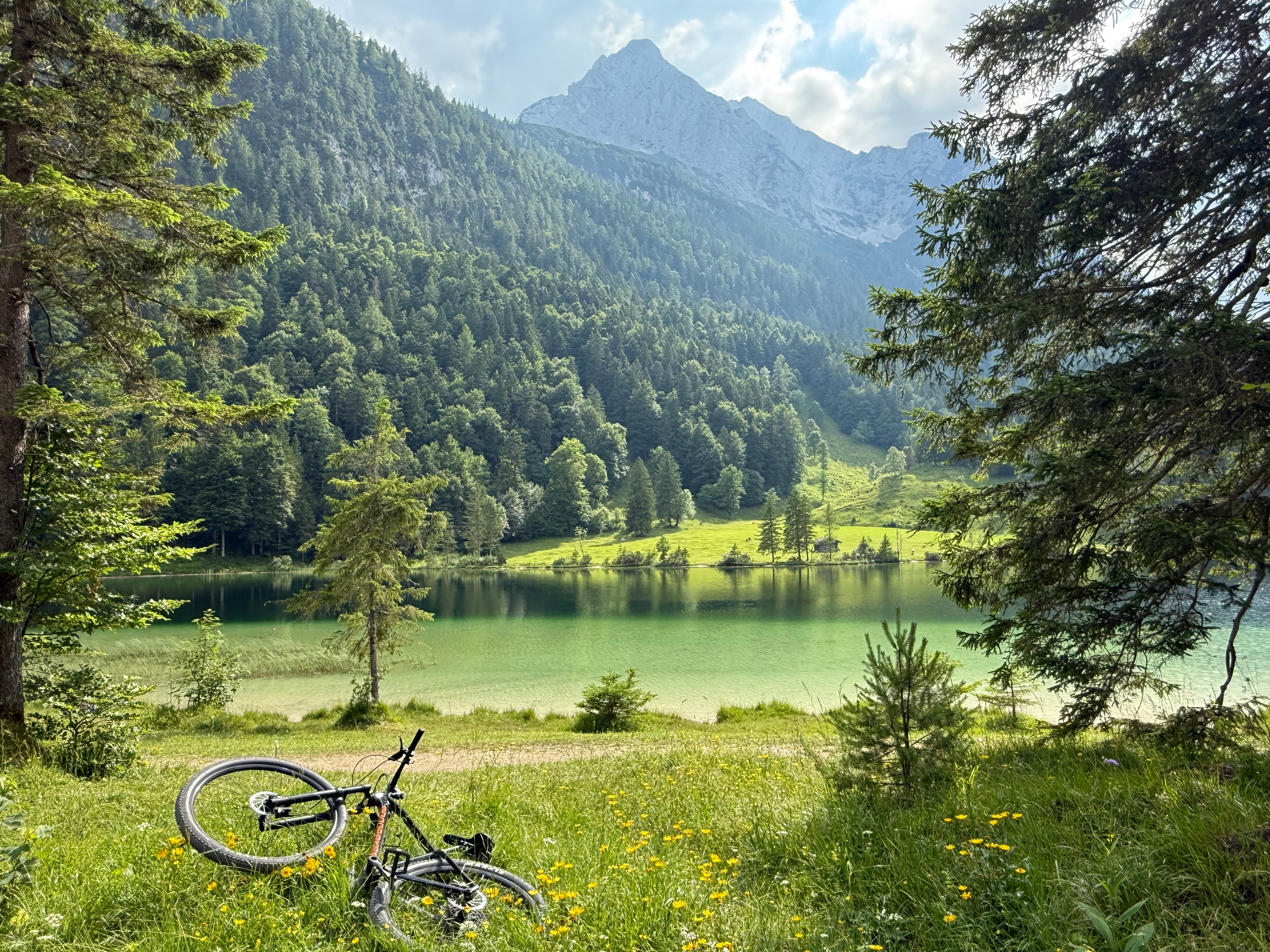 Ferchensee lake offers crystal clear waters for wild swimming