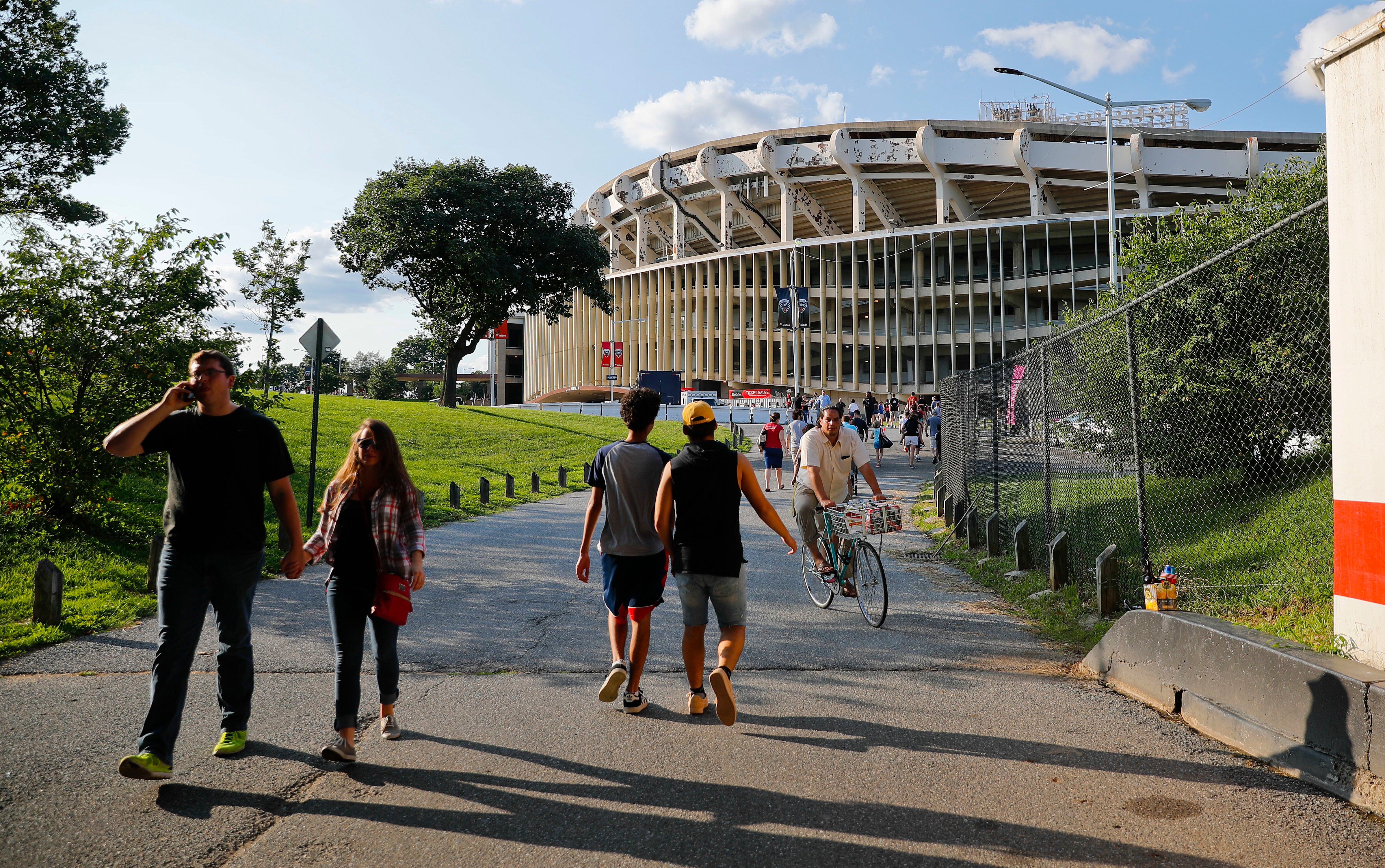 RFK stadium was once home to Washington’s NFL team, and soon a new stadium will be built at the site.