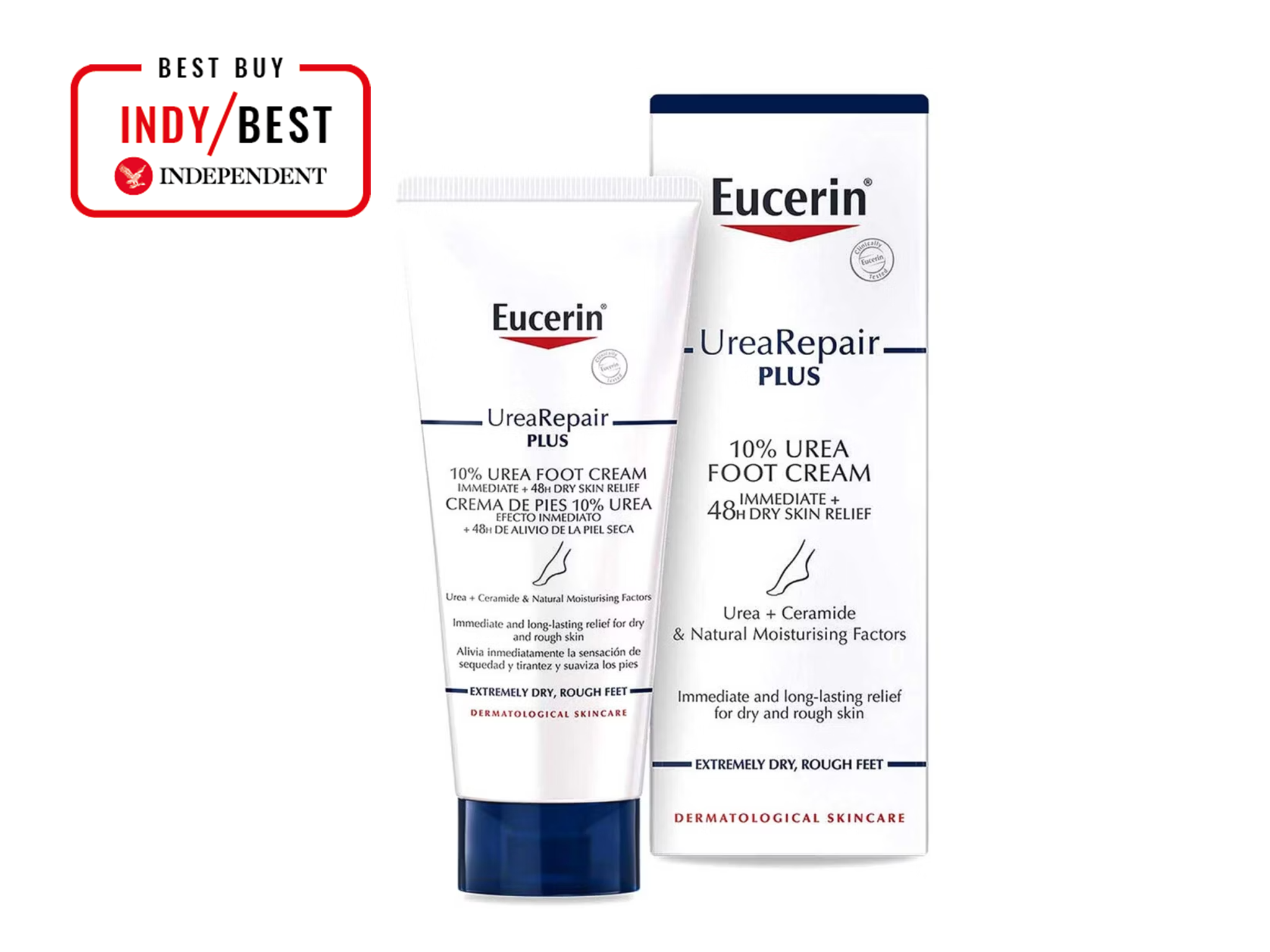Best foot cream IndyBest review Eucerin dry skin urearepair plus 10 per cent urea foot cream