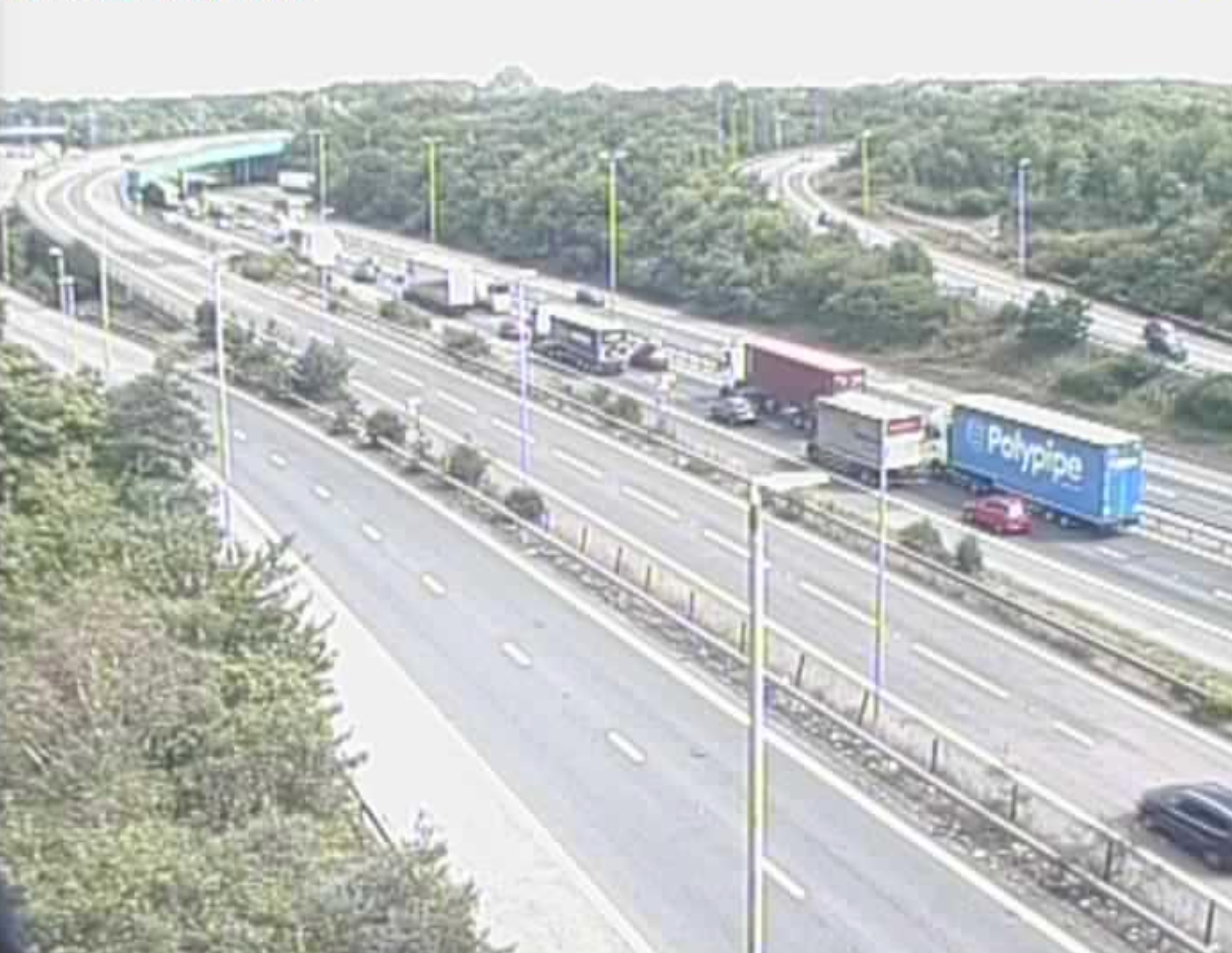 Long queues are building on the M11