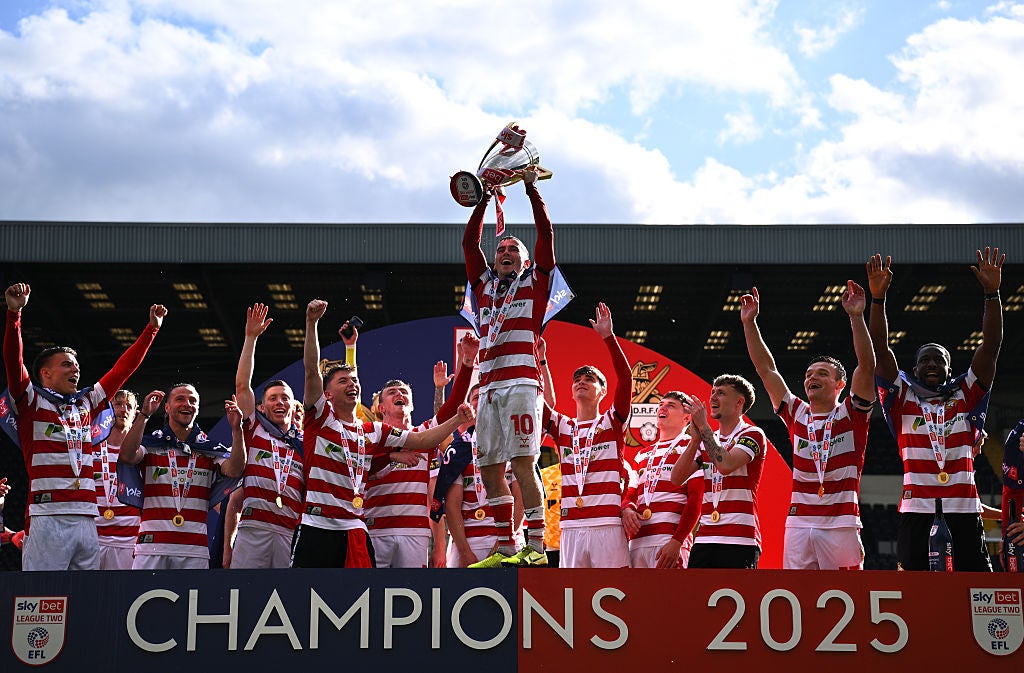 Doncaster Rovers won a close battle for the League Two title last season