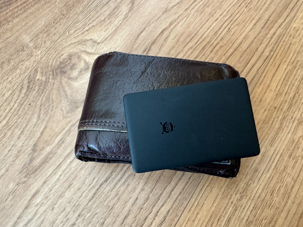 It's about the size of a regular credit card, though just a slightly bit thicker (Alex Lee/The Independent )