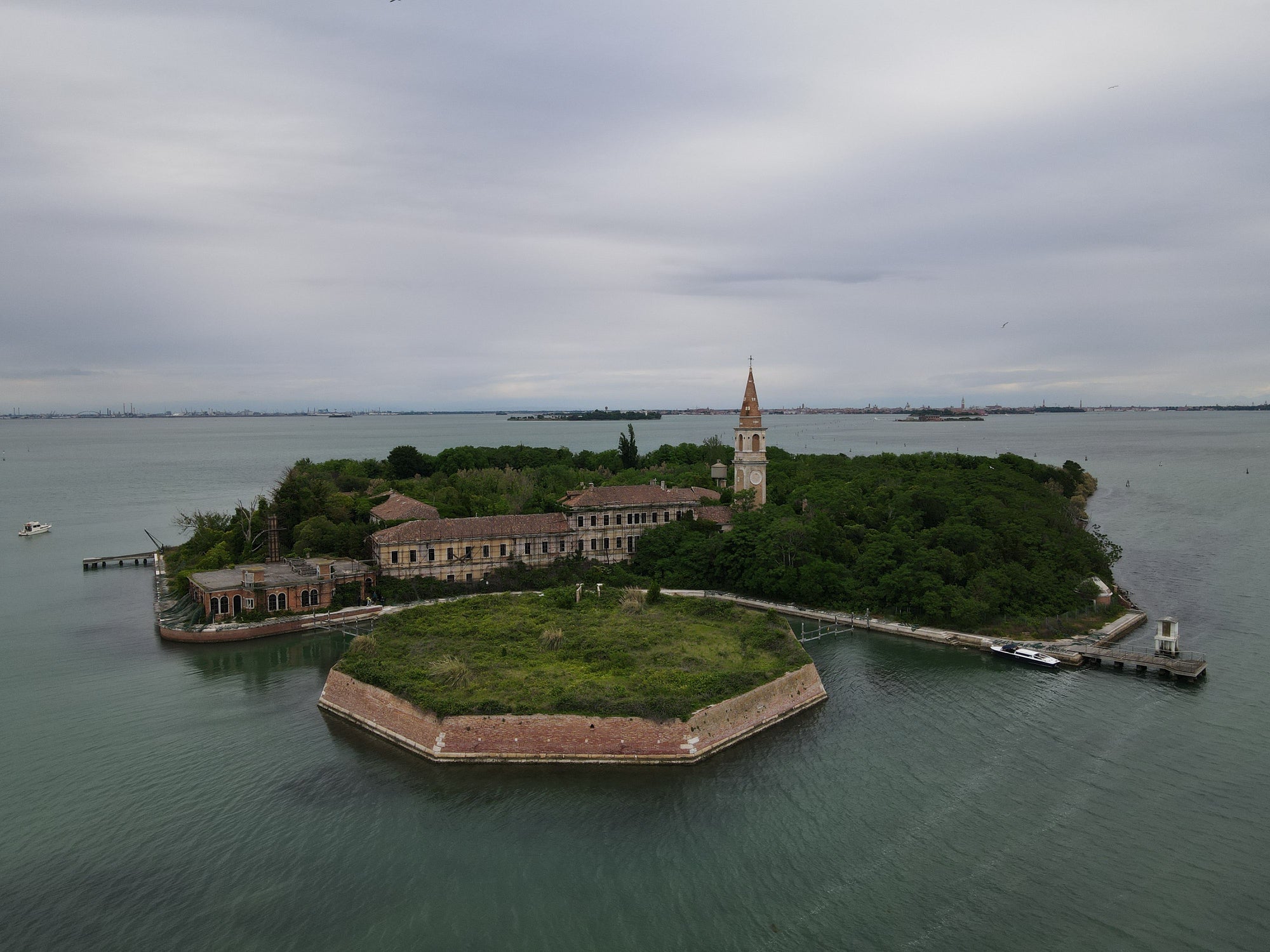 Poveglia island in the Venetian Lagoon