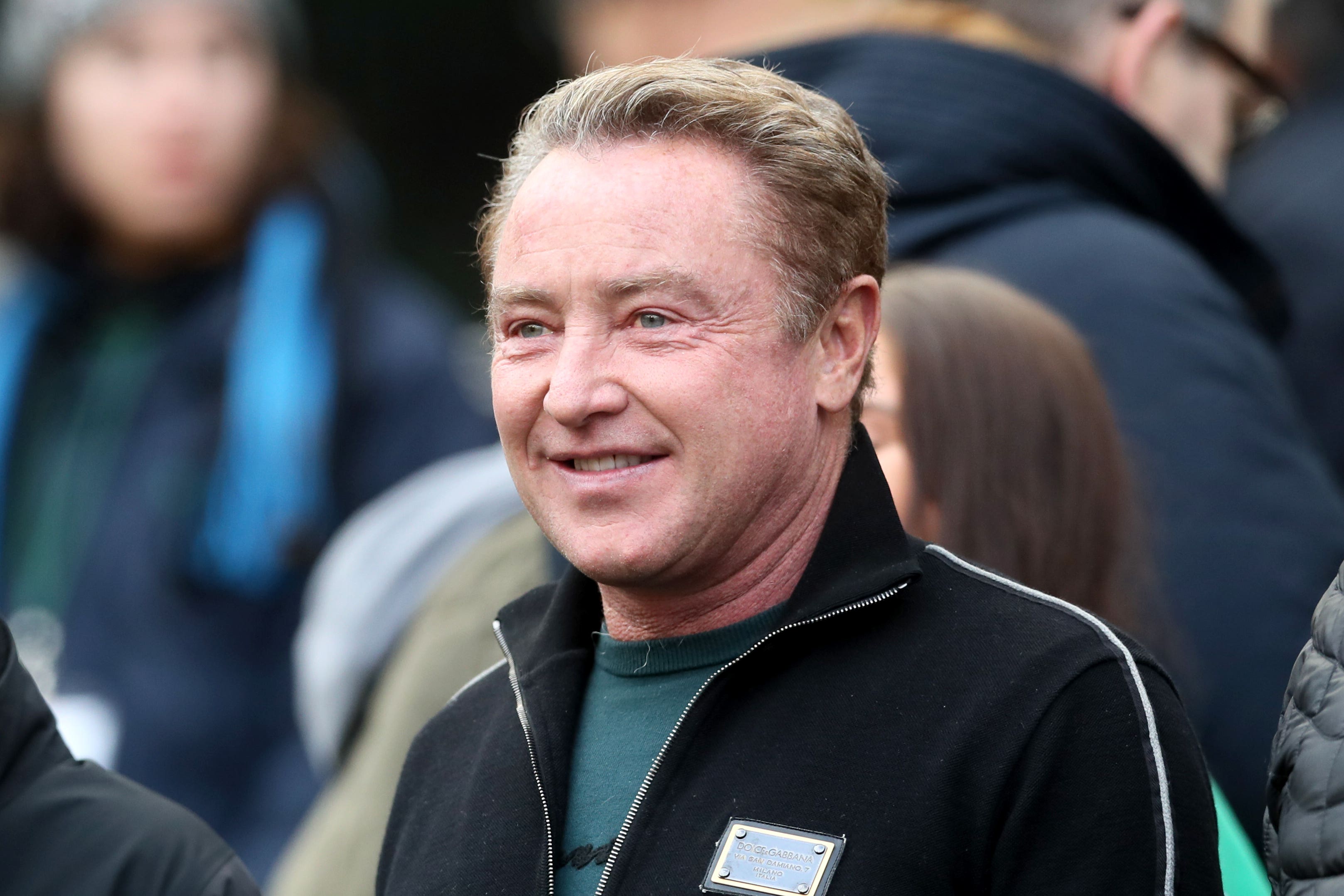 Michael Flatley in the stands prior to the NatWest 6 Nations match at the Aviva Stadium, Dublin (PA)