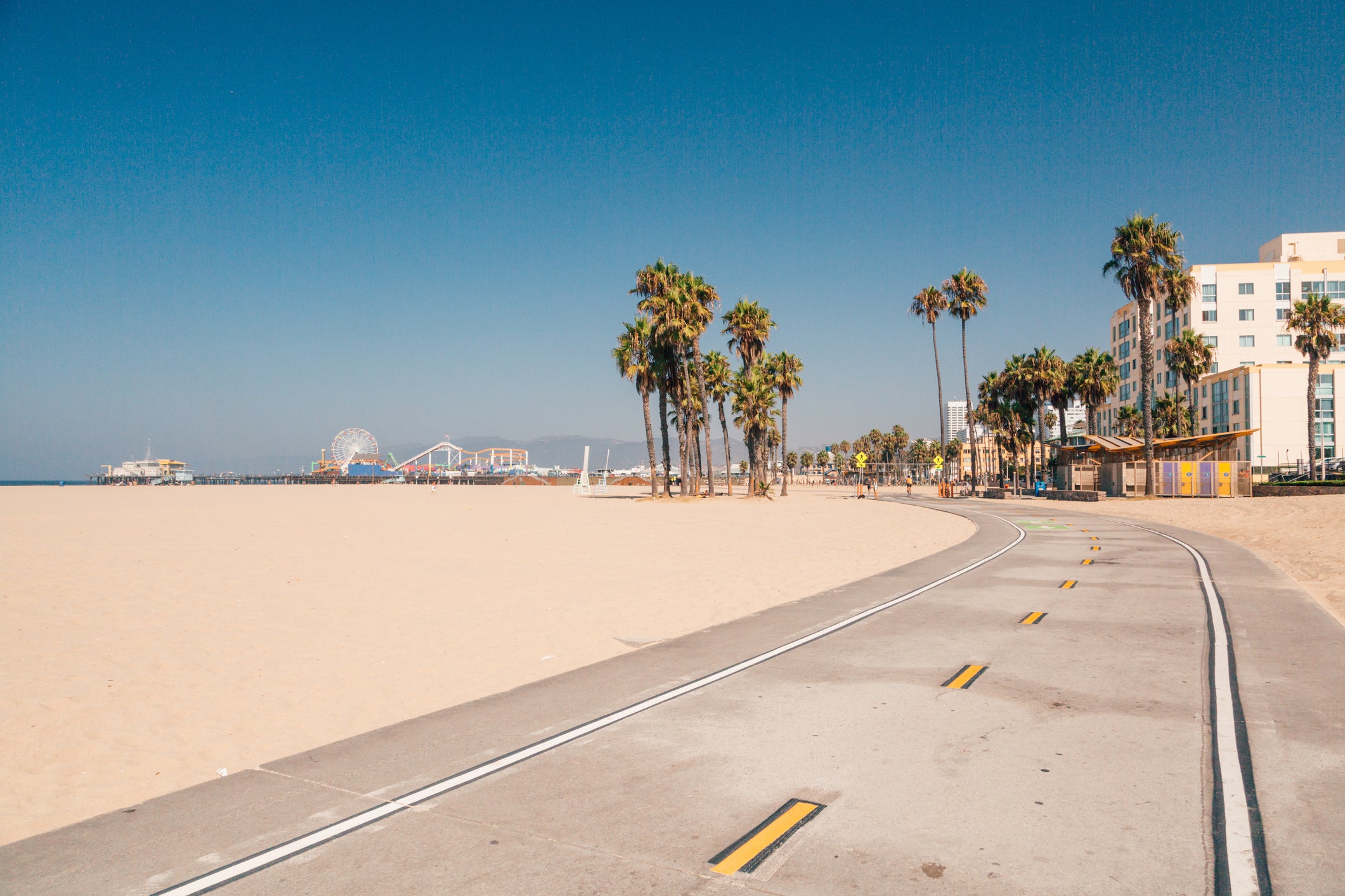 Take is LA’s beach front with a cycle down Venice Beach