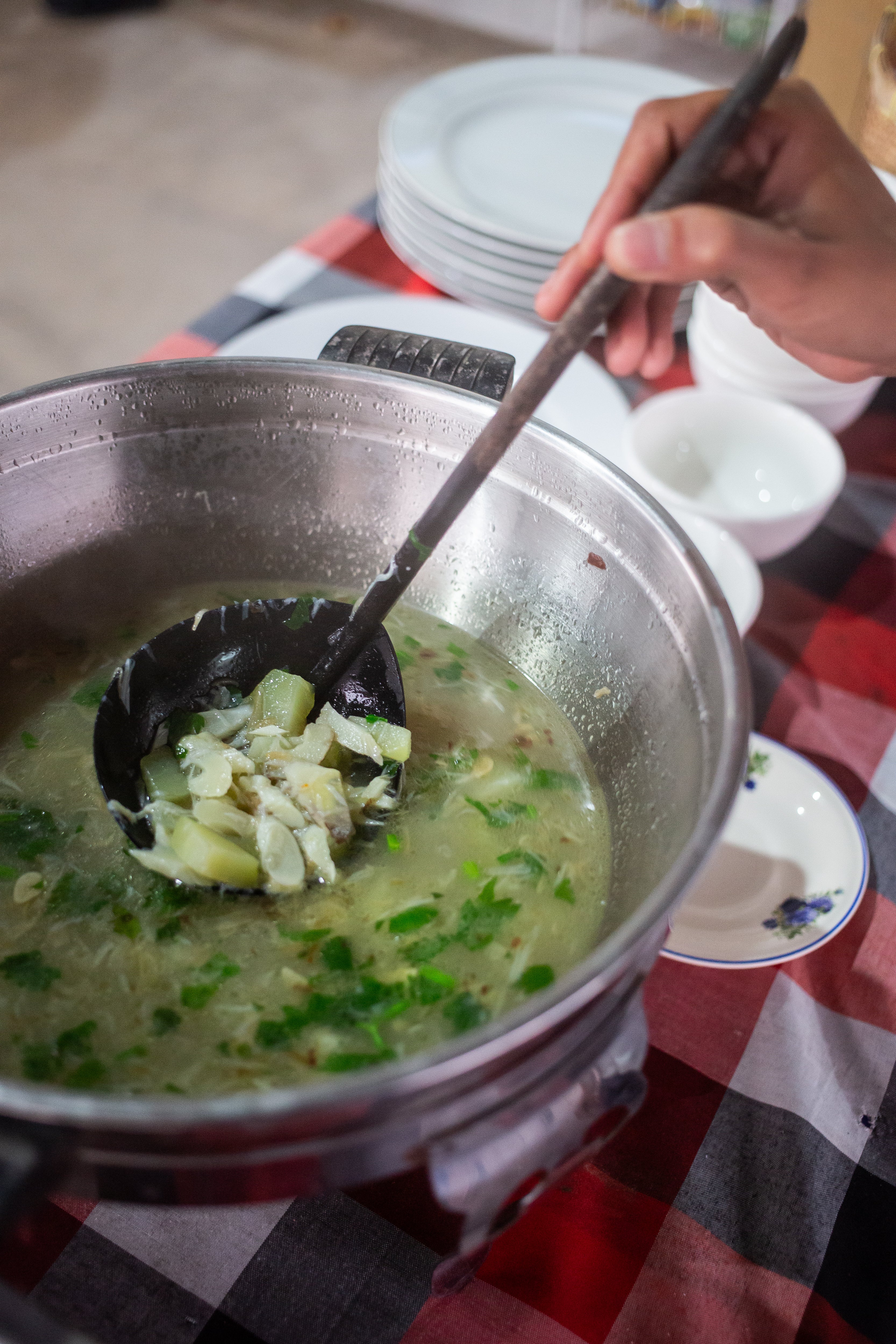 Food is freshly prepared using local ingredients at the Pemukuran Hill restaurant