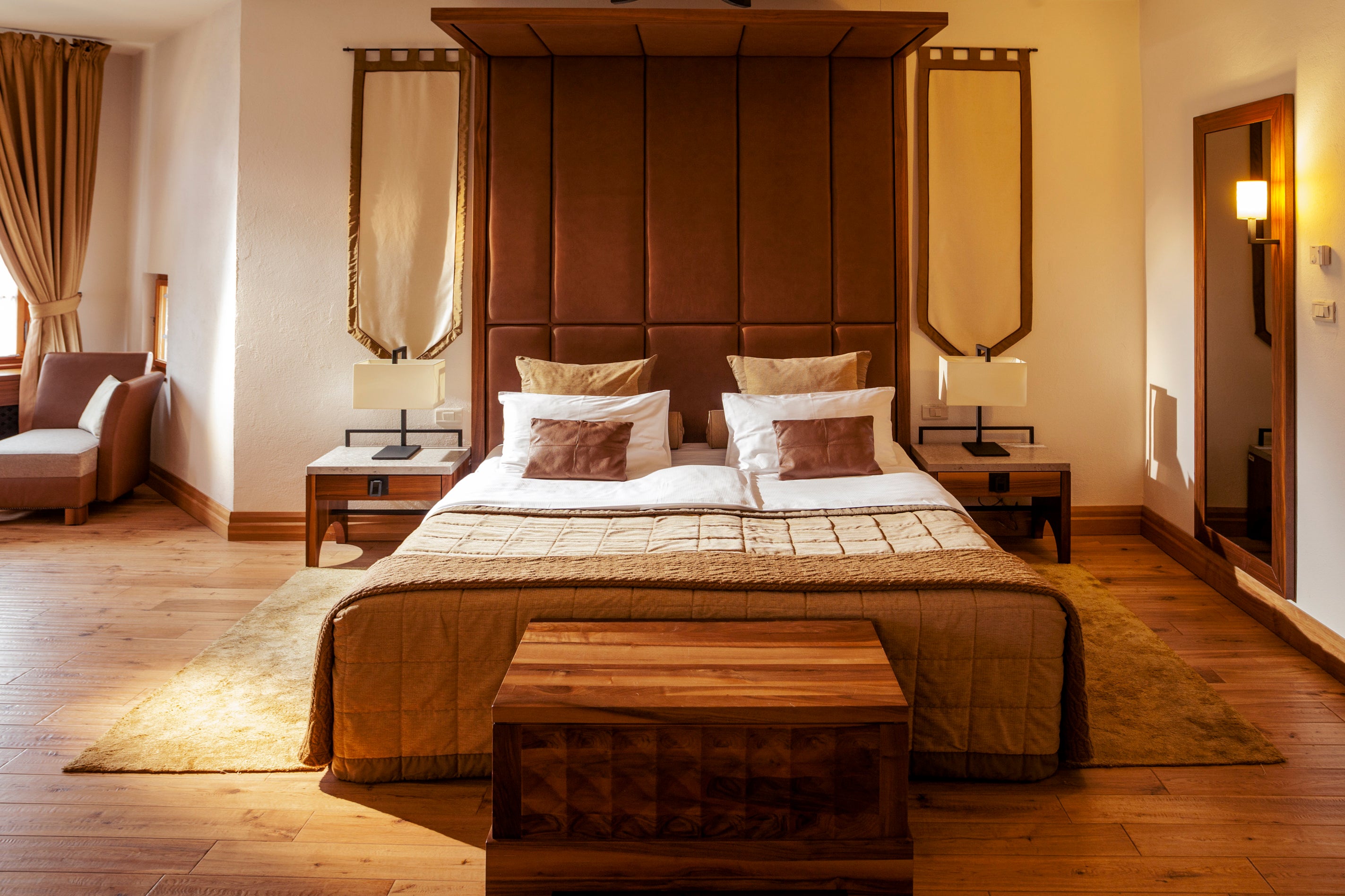 There are 16 rooms at Chateau Otocec, including 'Royal Suites' with river views