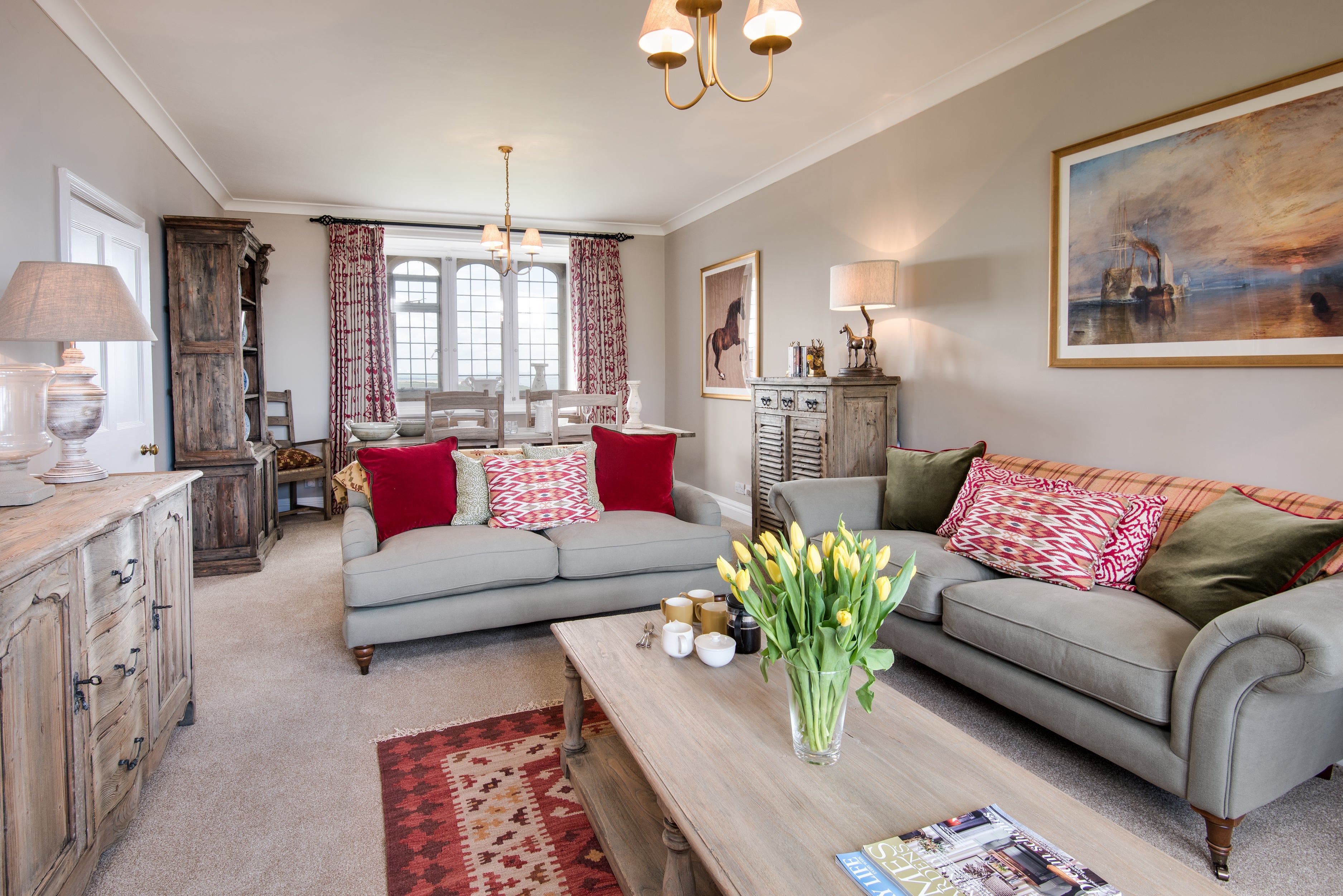 The interior of the Neville Tower at Bamburgh Castle