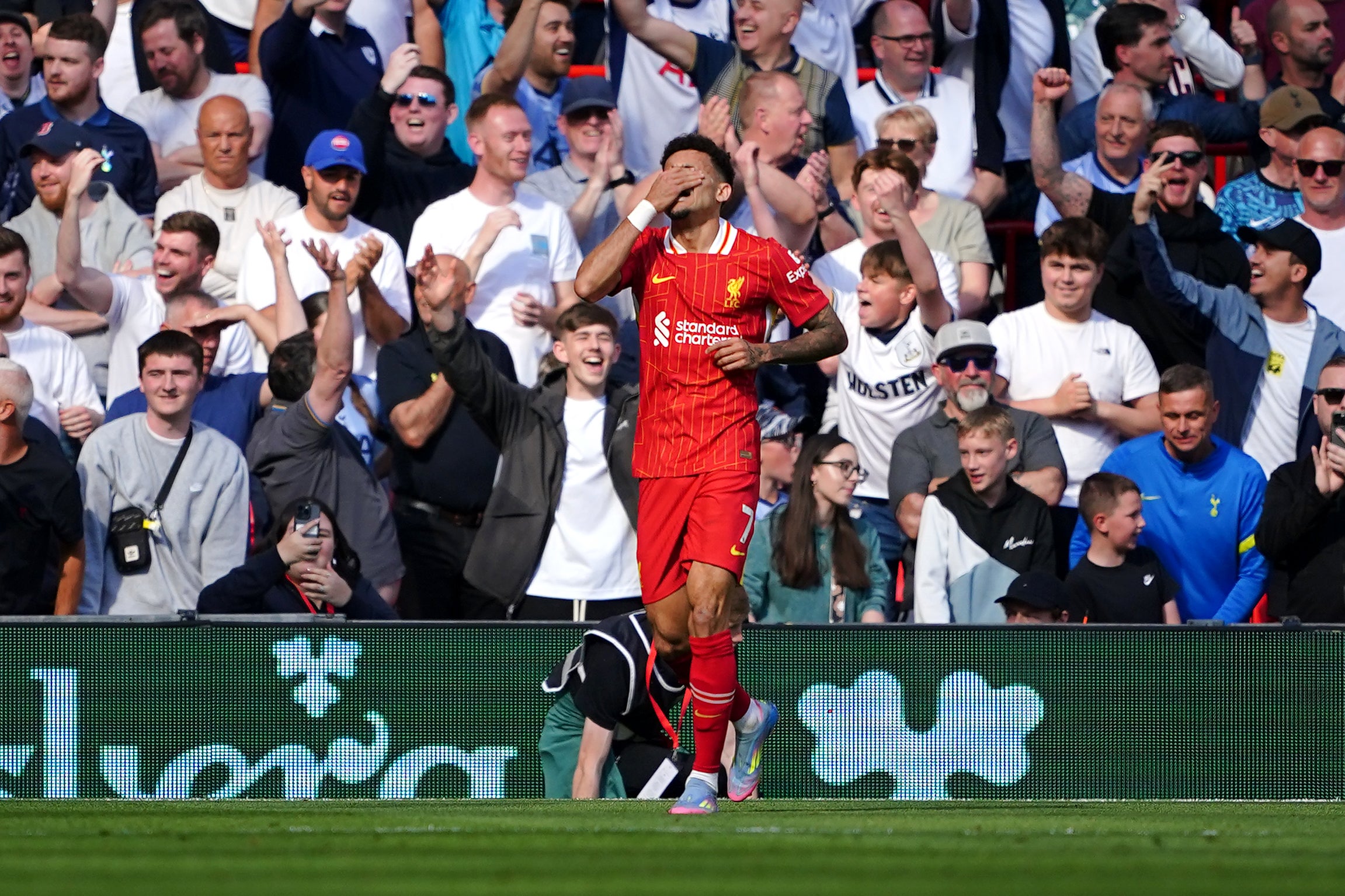 Bayern Munich remain in dialogue with Liverpool regarding Luis Diaz (Peter Byrne/PA)