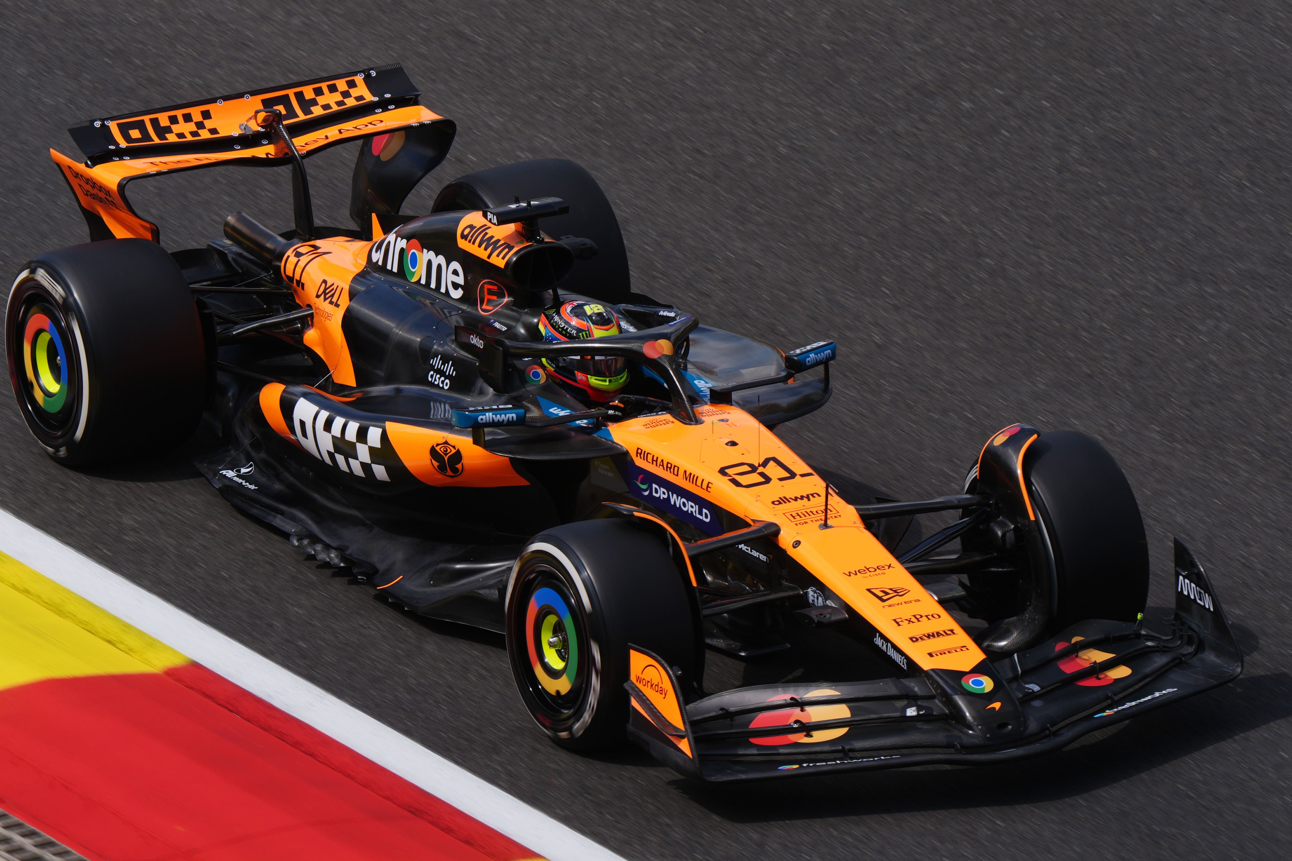 Piastri finished fastest in qualifying for Saturday’s sprint race (Bradley Collyer/PA)