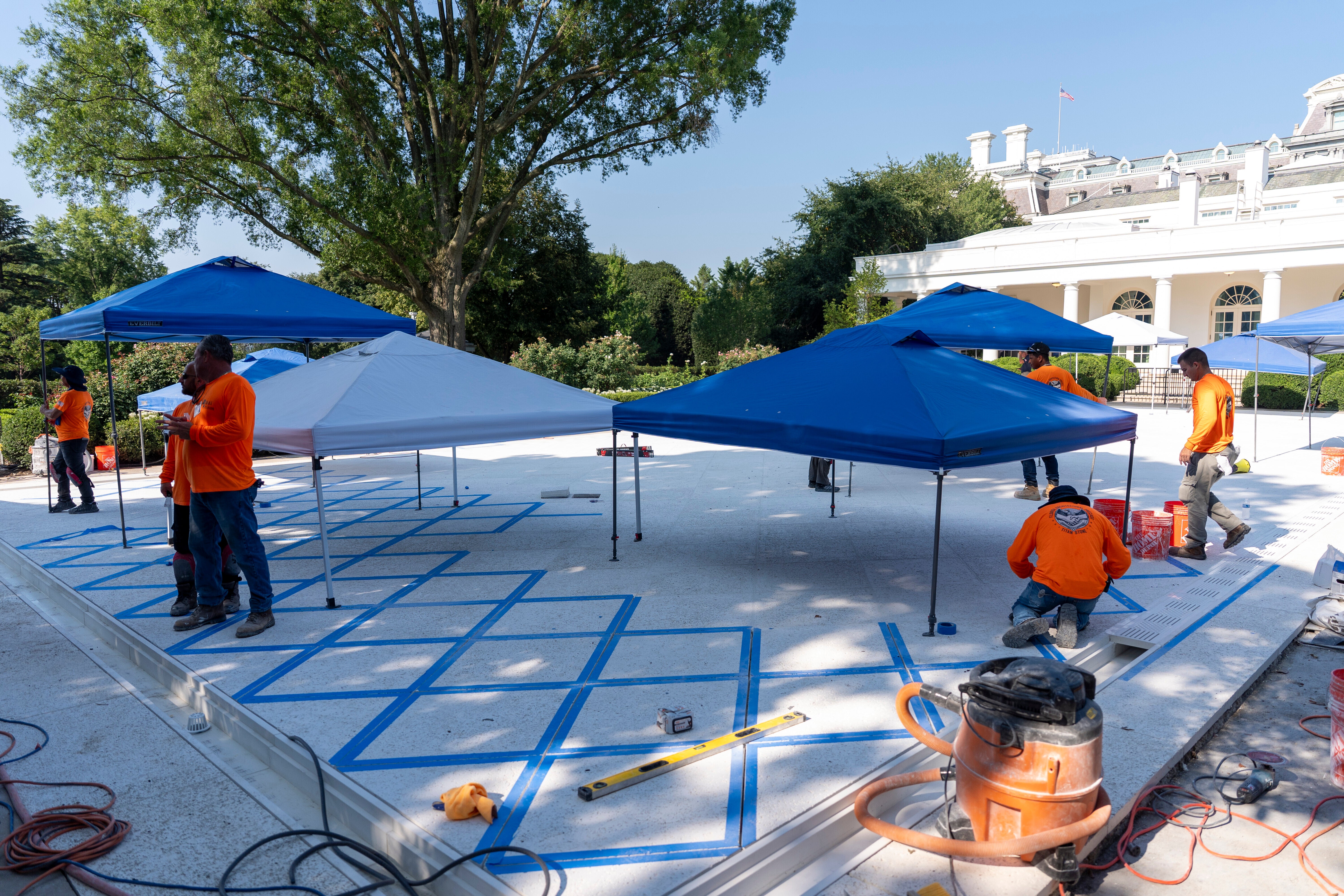 Trump’s new design for the famous Rose Garden, which was originally cultivated by former First lady Jackie Kennedy, has drawn much criticism and mockery online