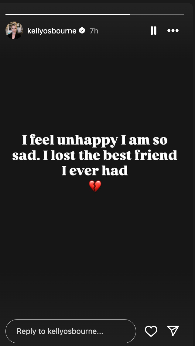 Kelly shared a tribute to her father using lyrics from Black Sabbath’s 1972 ballad ‘Changes’