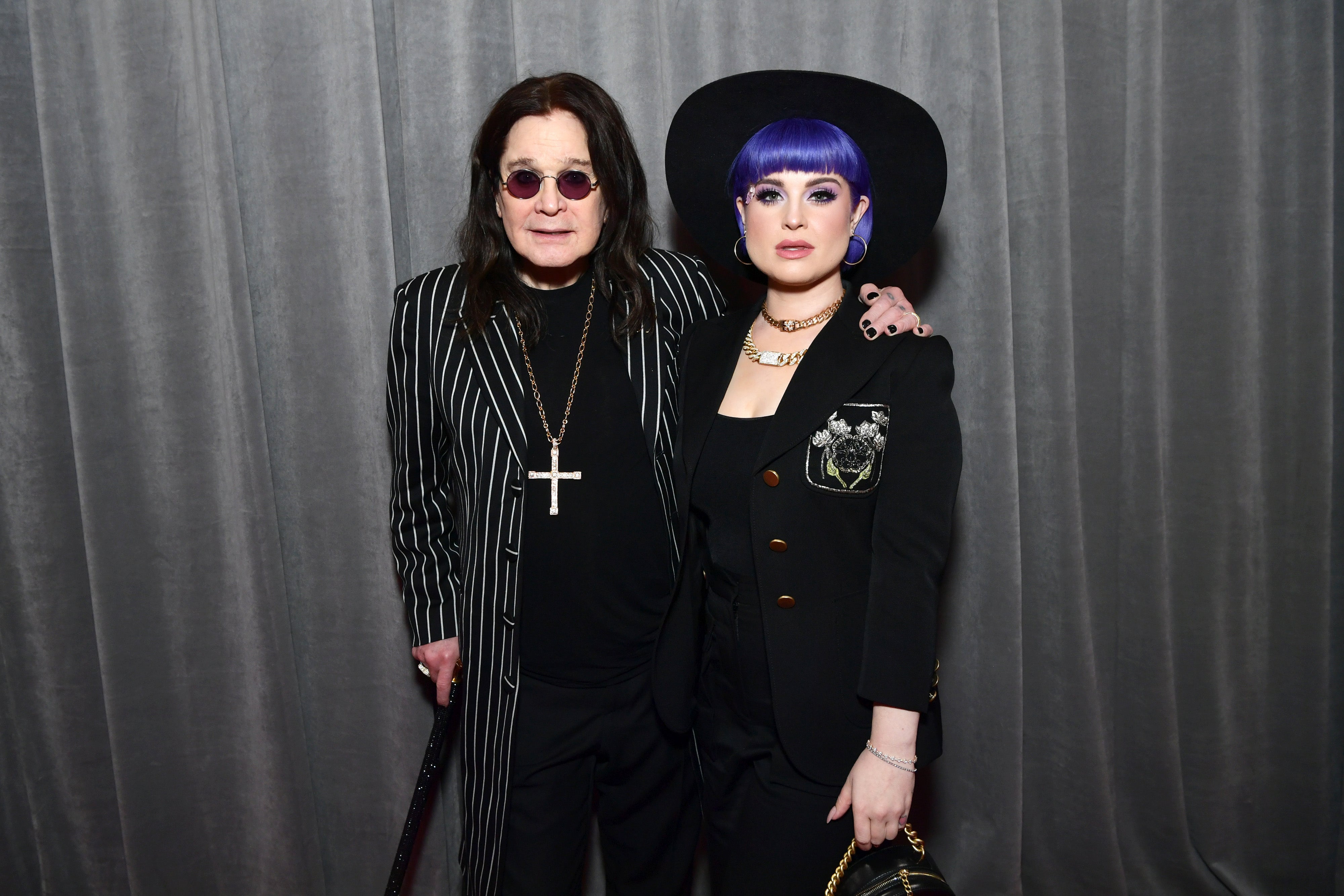 Ozzy Osbourne and youngest daughter Kelly in 2020