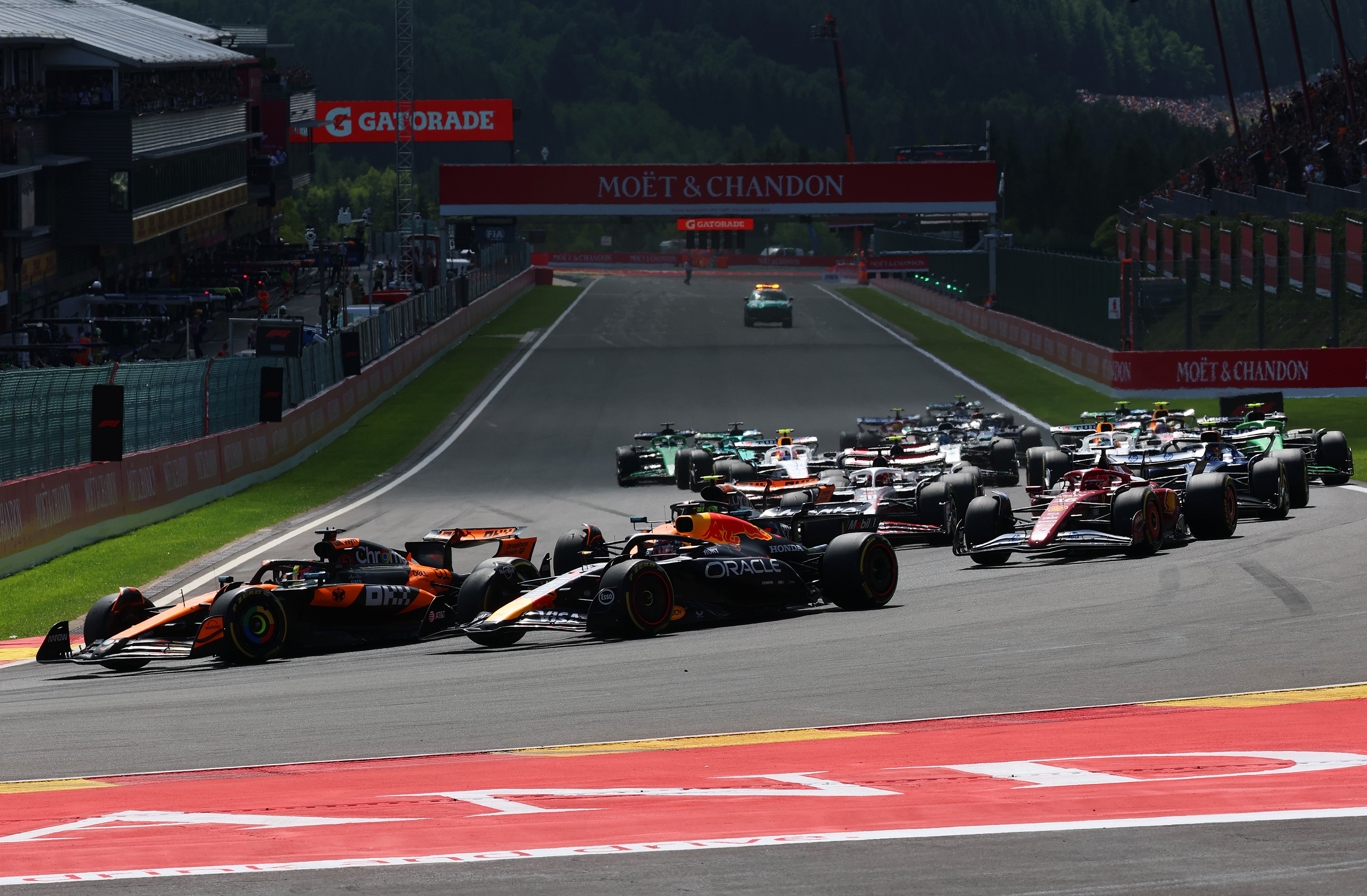 Verstappen made his move on lap one