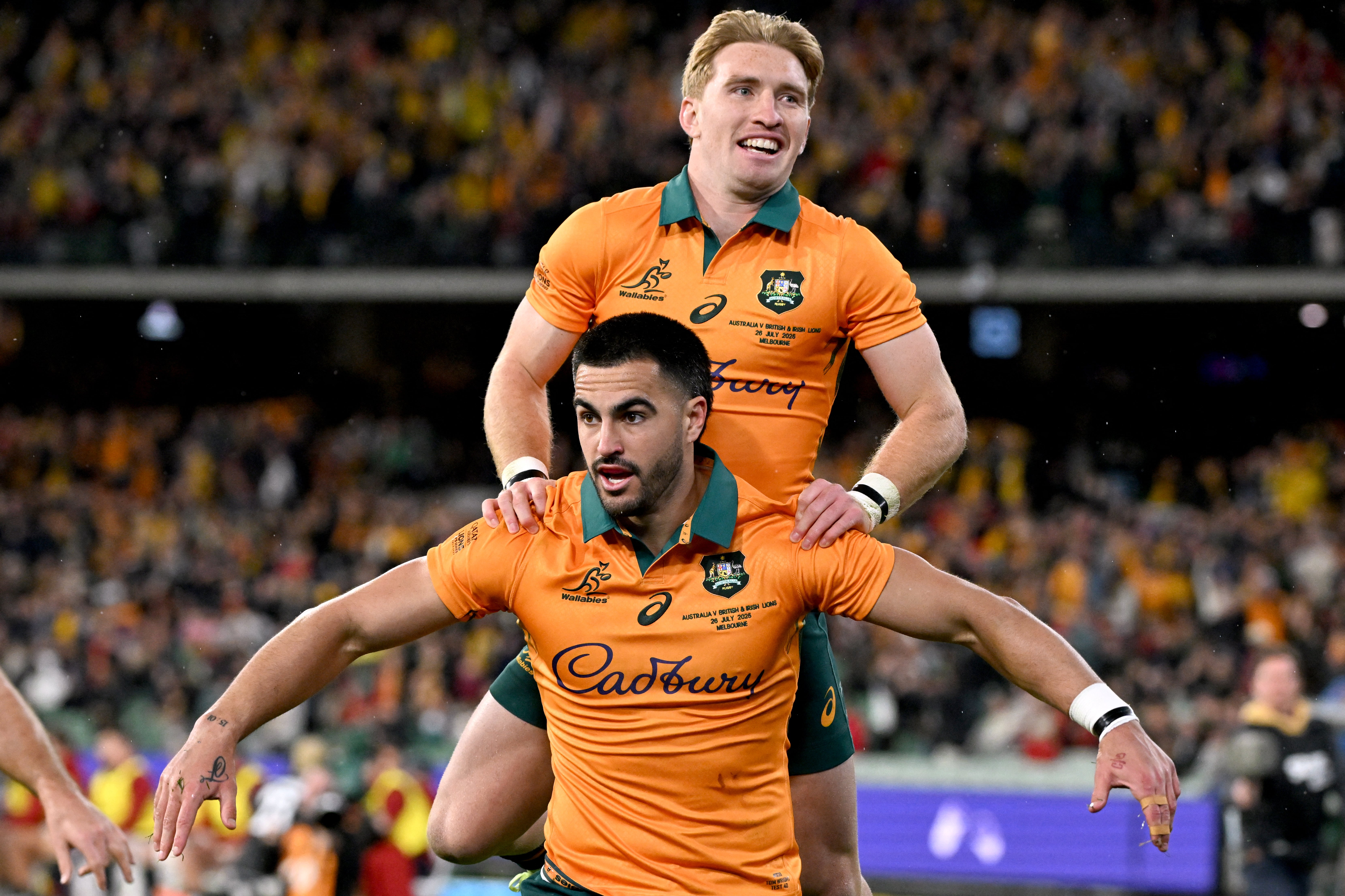 Australia were brilliant in the first half to threaten a great win, Tom Wright among the scorers