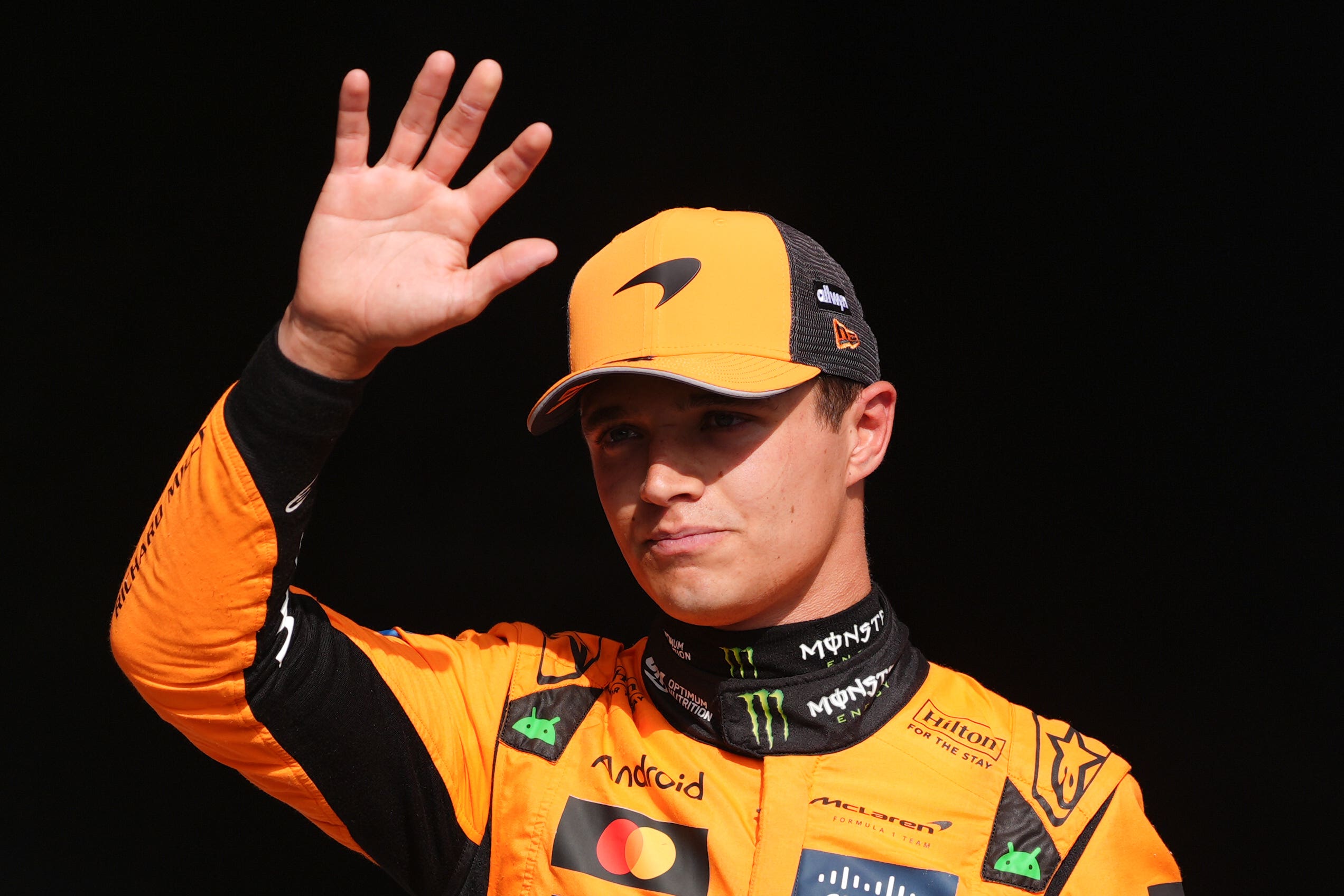 Lando Norris will start from pole position for Sunday’s Belgian Grand Prix (Bradley Collyer/PA)
