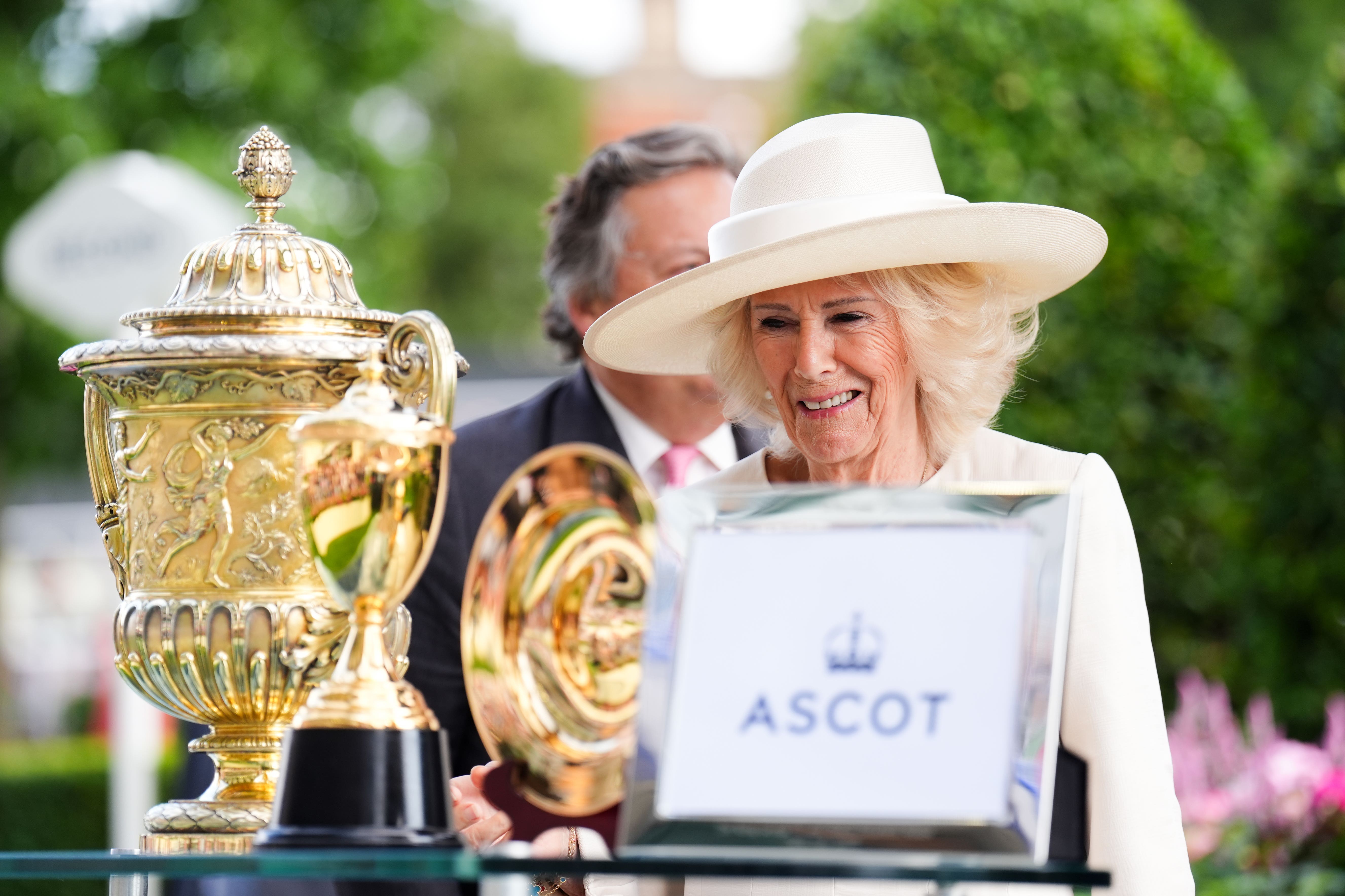 Queen Camilla at Ascot Racecourse, Berkshire (John Walton/PA)