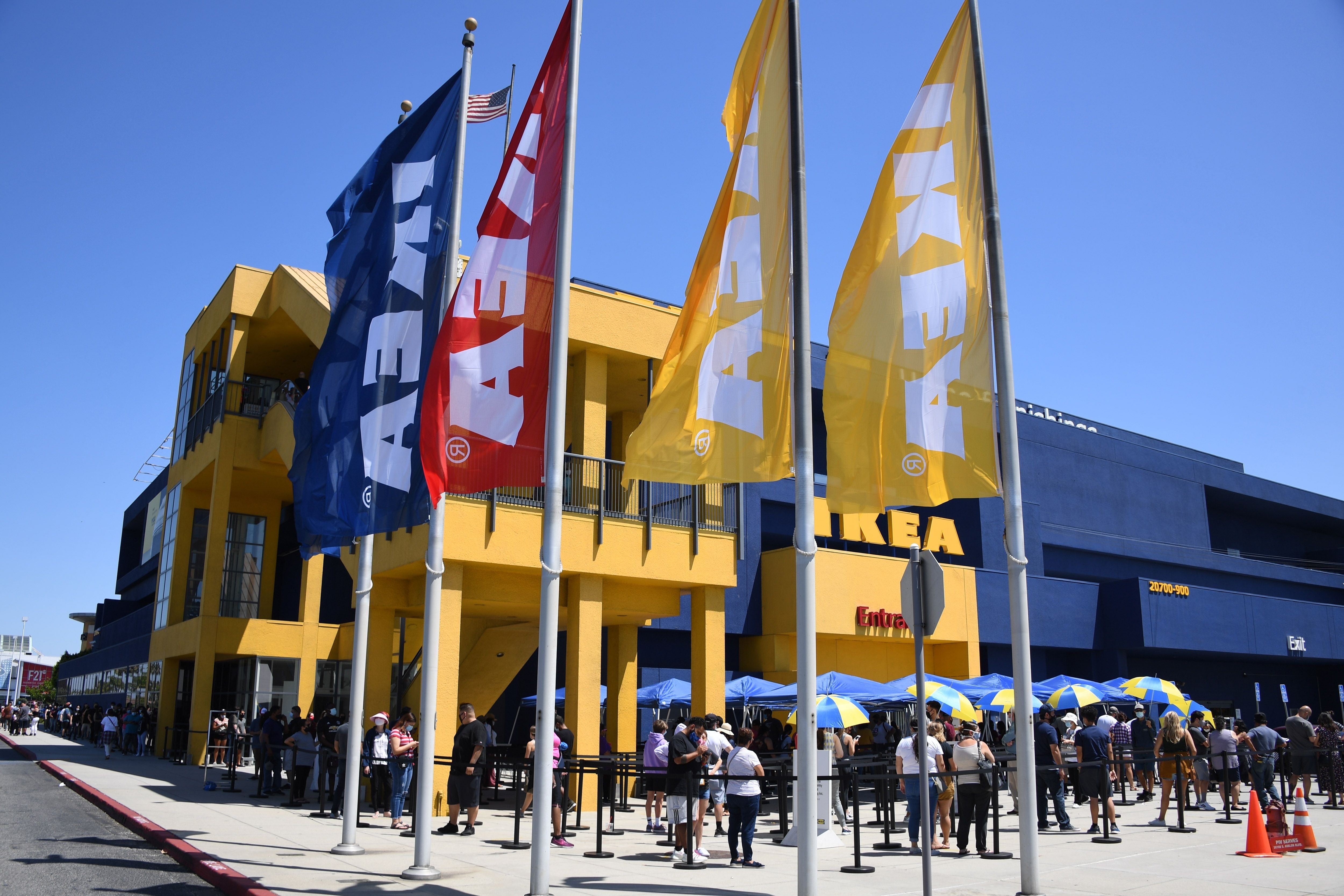 Shoppers visiting a branch of IKEA in Carson, California, as the company reluctantly hints at may have to raise its prices in response to President Donald Trump’s tariffs