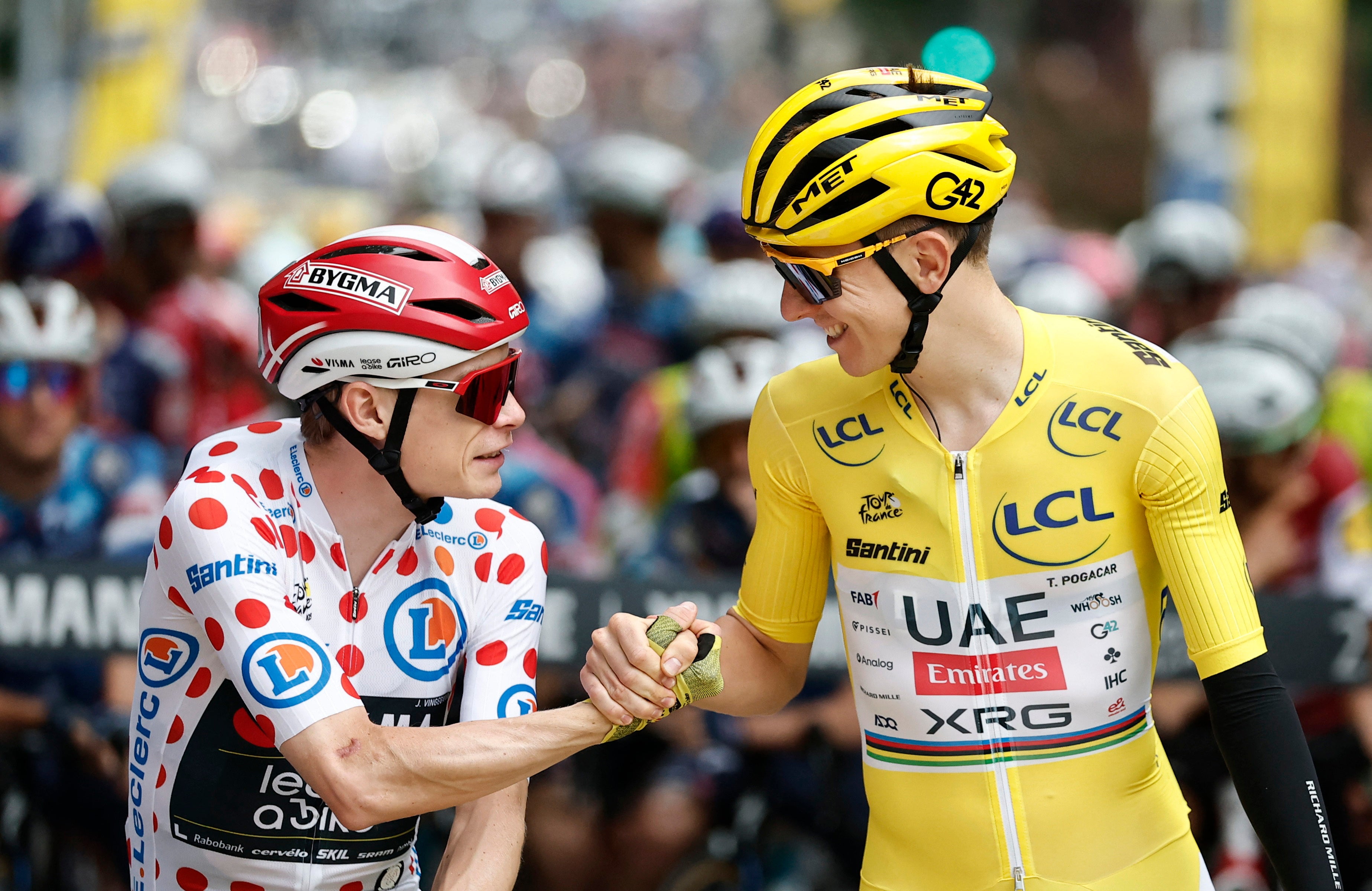 Pogacar has the advantage over Vingegaard, having won four Tours to his rival’s two