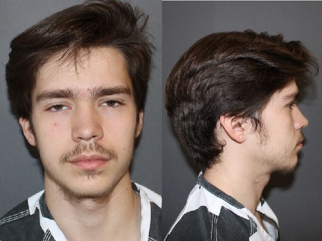 Tyler Boebert photographed following his February 2024 arrest for vehicle trespassing and property theft.