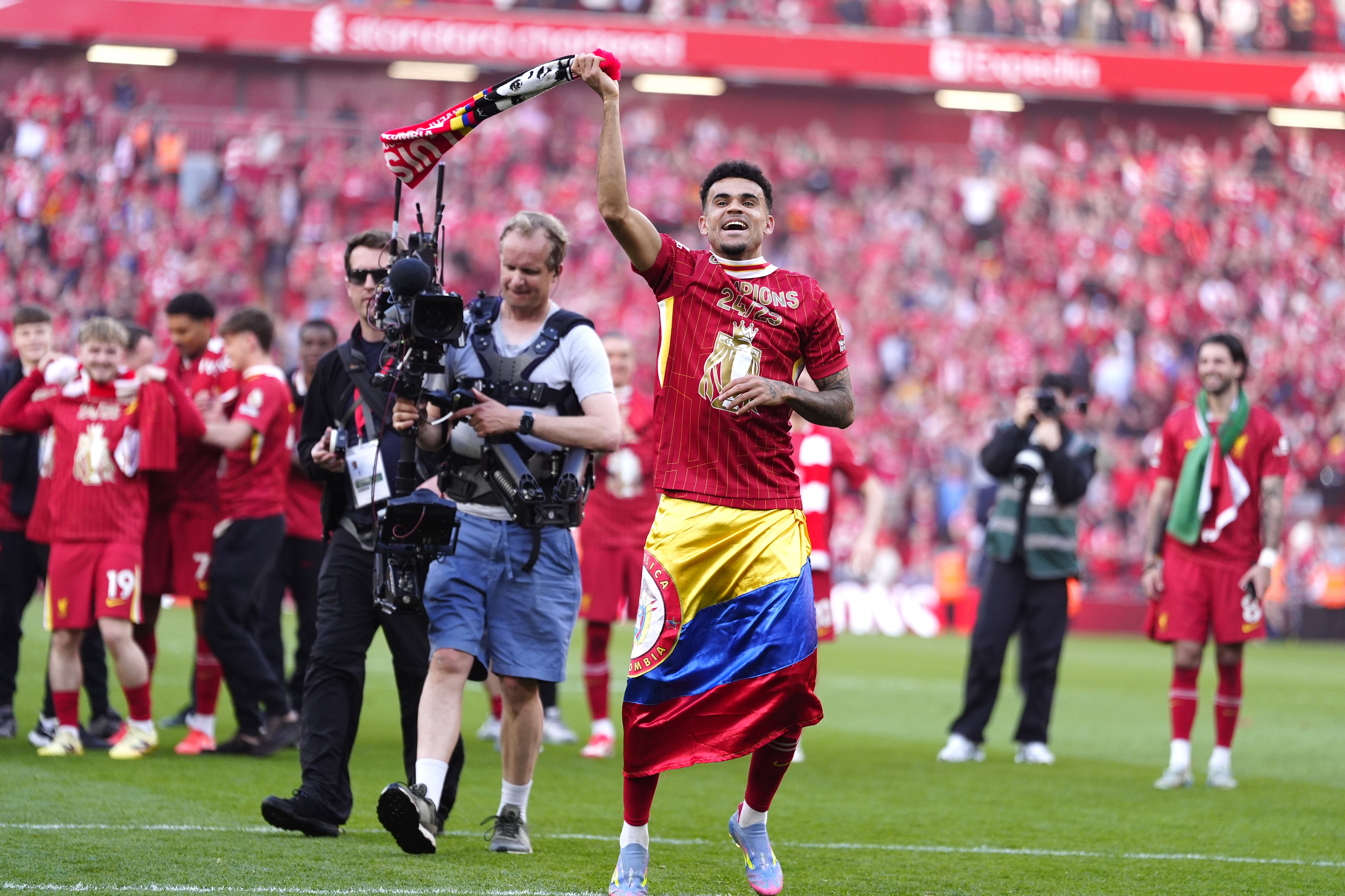 Diaz won the Premier League with Liverpool last season