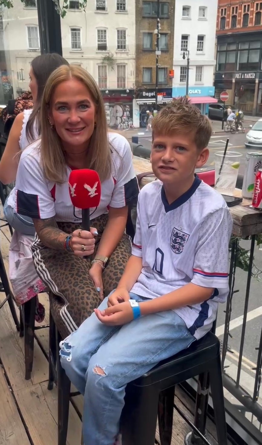 Jade Young, 38, and her son Ernie Johnson, 11