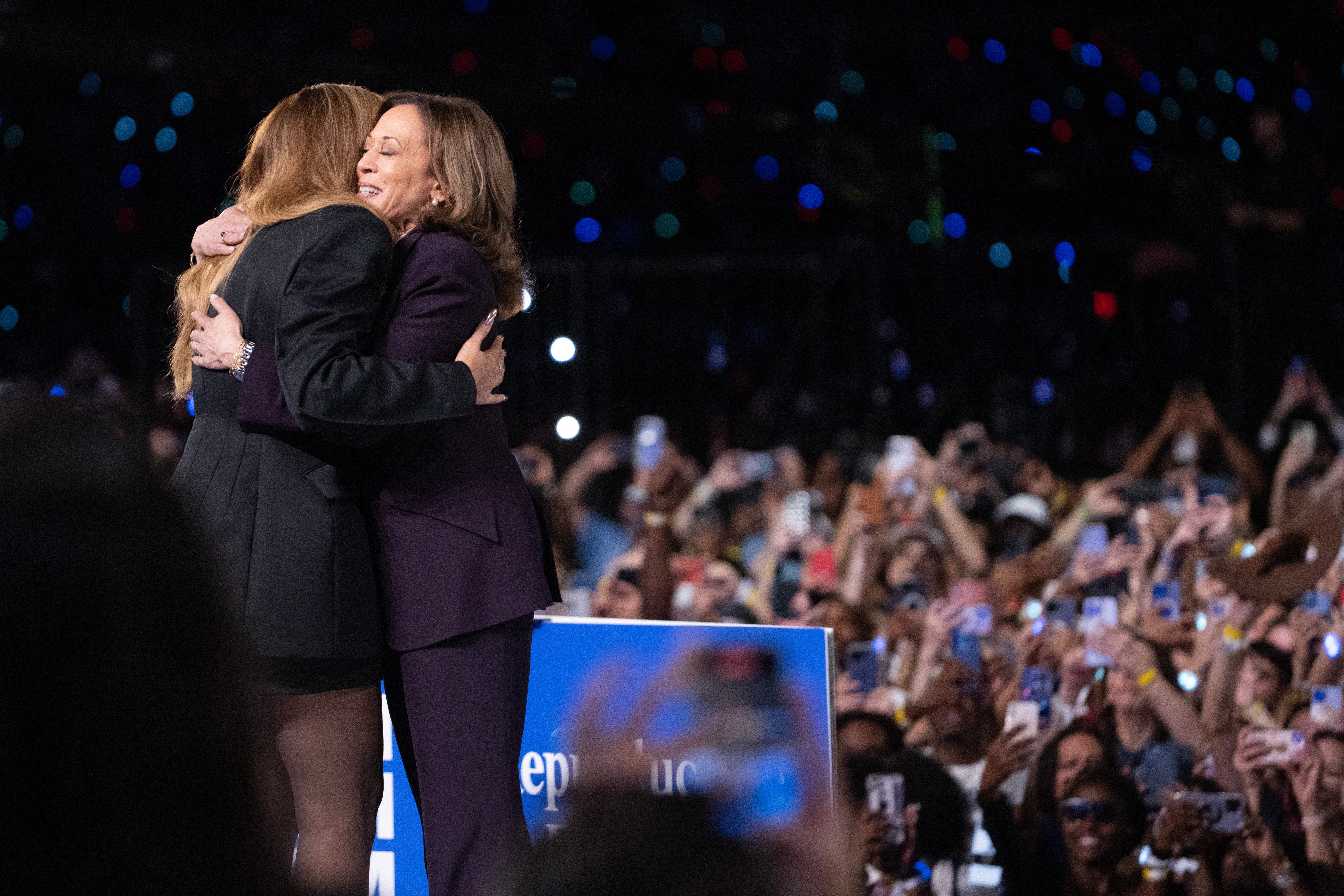 Kamala Harris received Beyonce’s endorsement in the 2024 race, and the campaign paid her production company for associated costs with the endorsement event, which Trump claims without evidence means they ‘BROKE THE LAW’