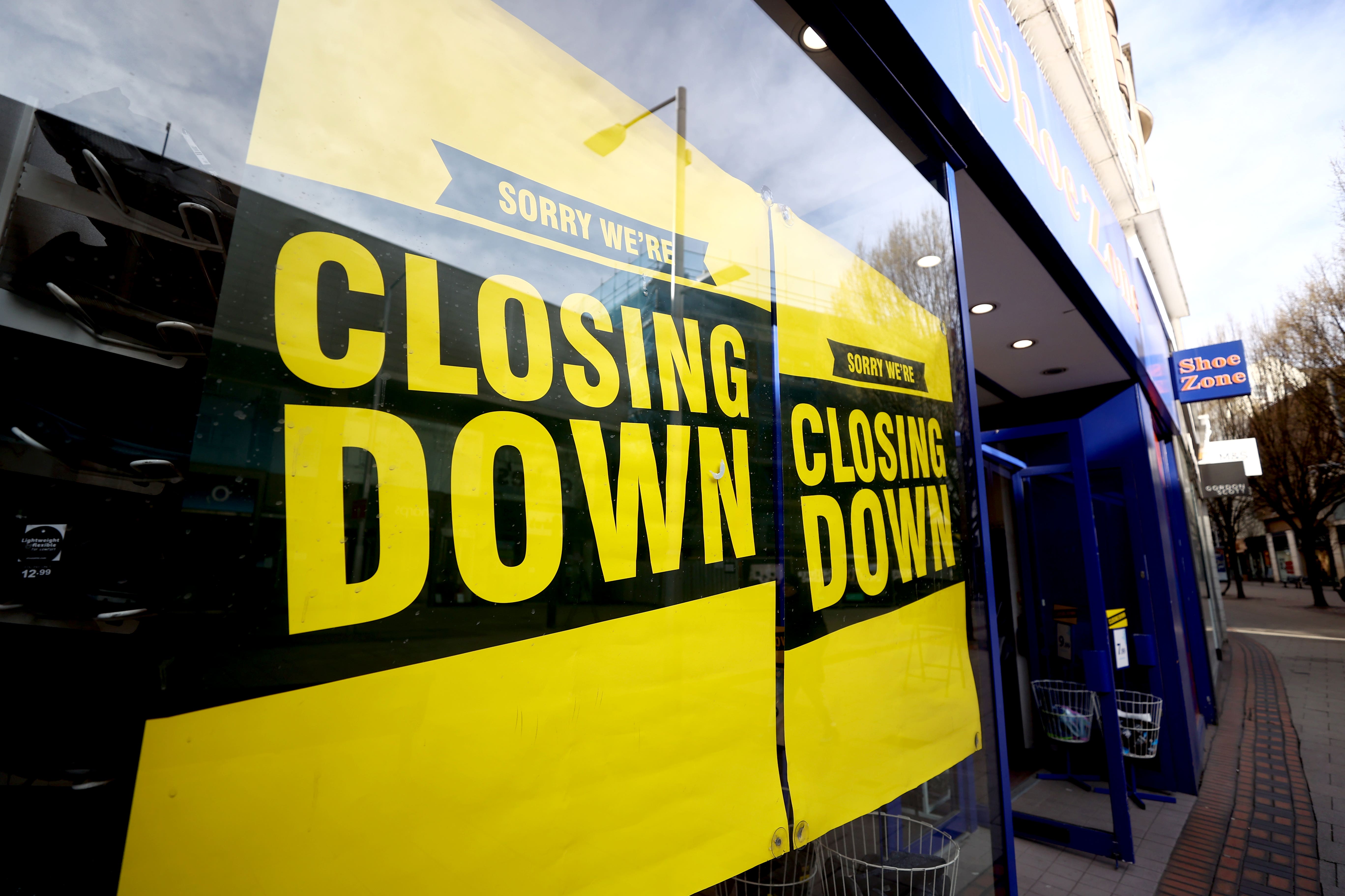 Nearly 50,000 UK firms are on the brink of collapse, a report has suggested (Tim Goode/PA)