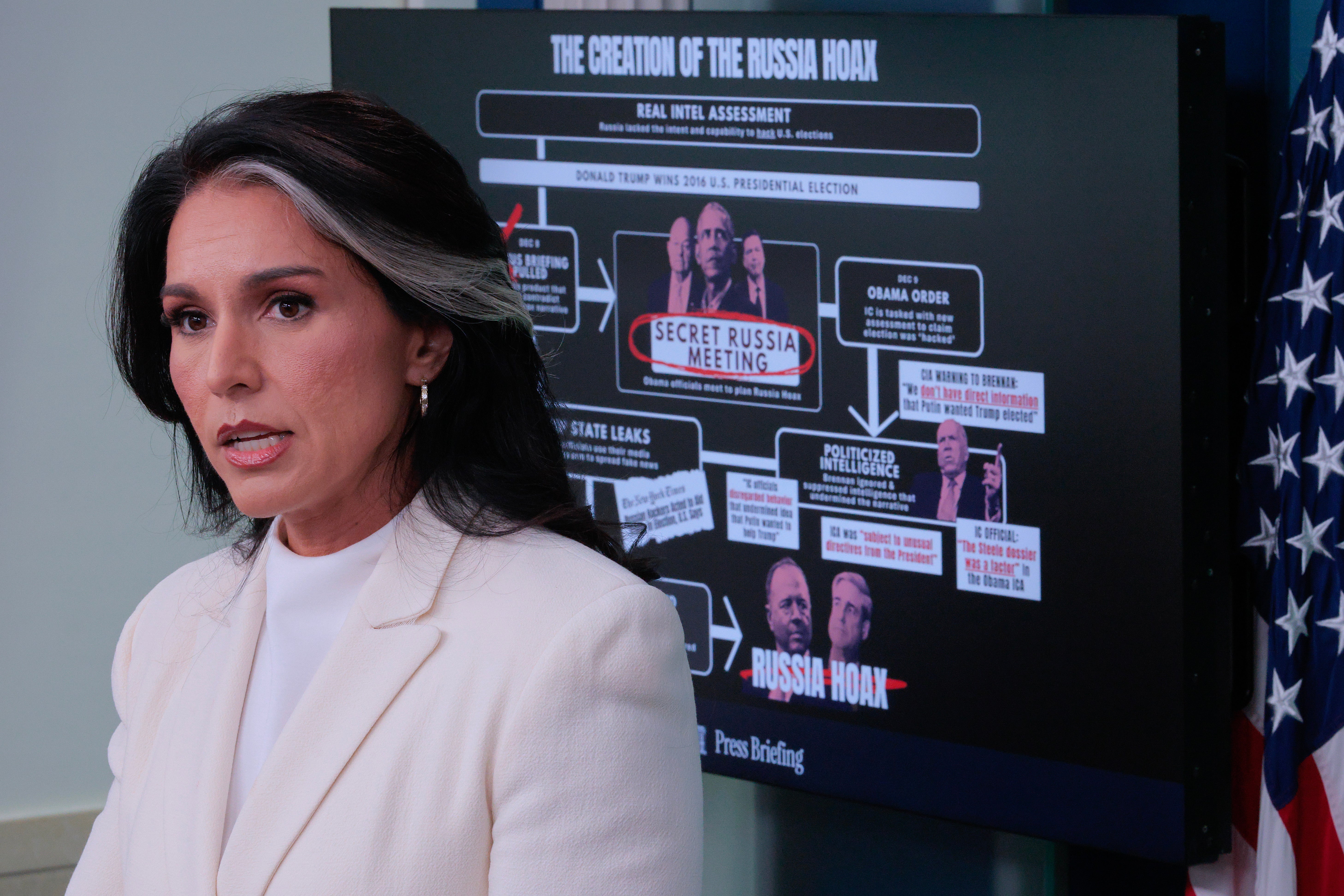 Obama’s office has refuted Gabbard’s ‘bizarre allegations’ as a ‘weak attempt at distraction’