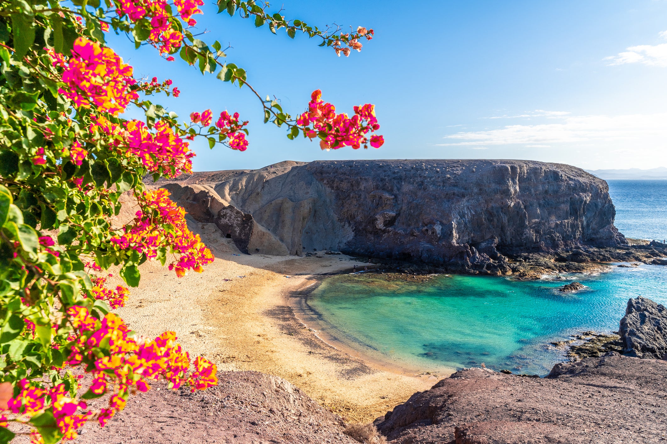<p>Located at the southern tip of Lanzarote, Papagayo beach is one of the island's most picturesque</p>