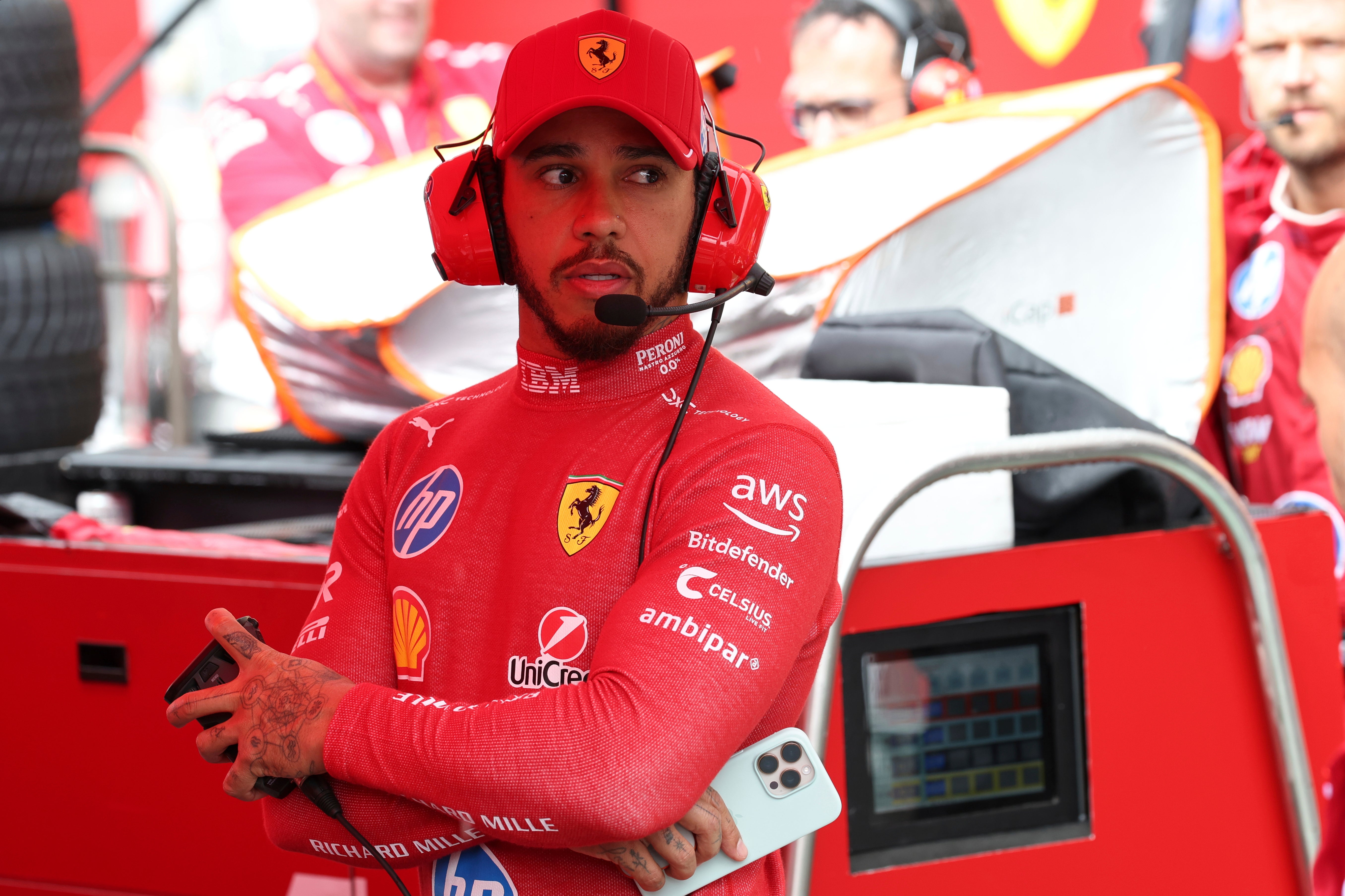 Lewis Hamilton is yet to finish on the podium for Ferrari
