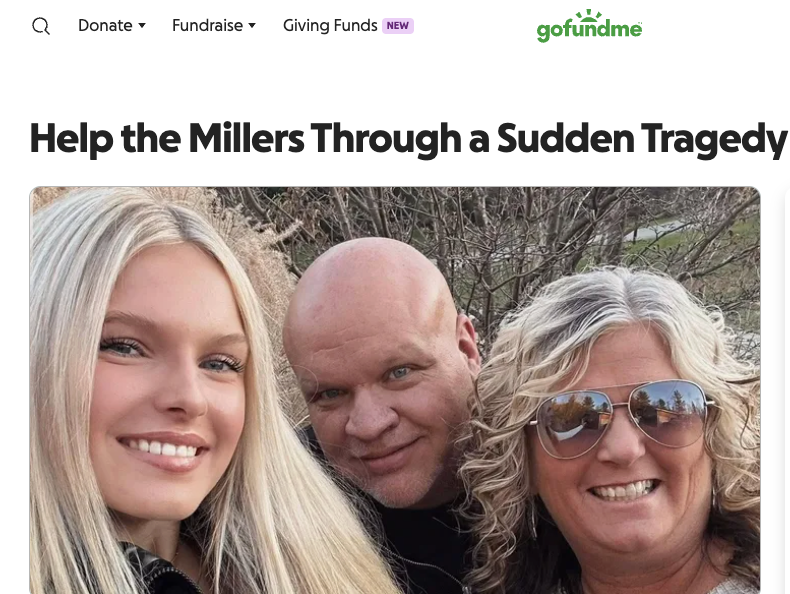 Gendie Miller was watching her teenage daughter play at a softball tournament in Pennsylvania when large tree branches fell on her, killing her.