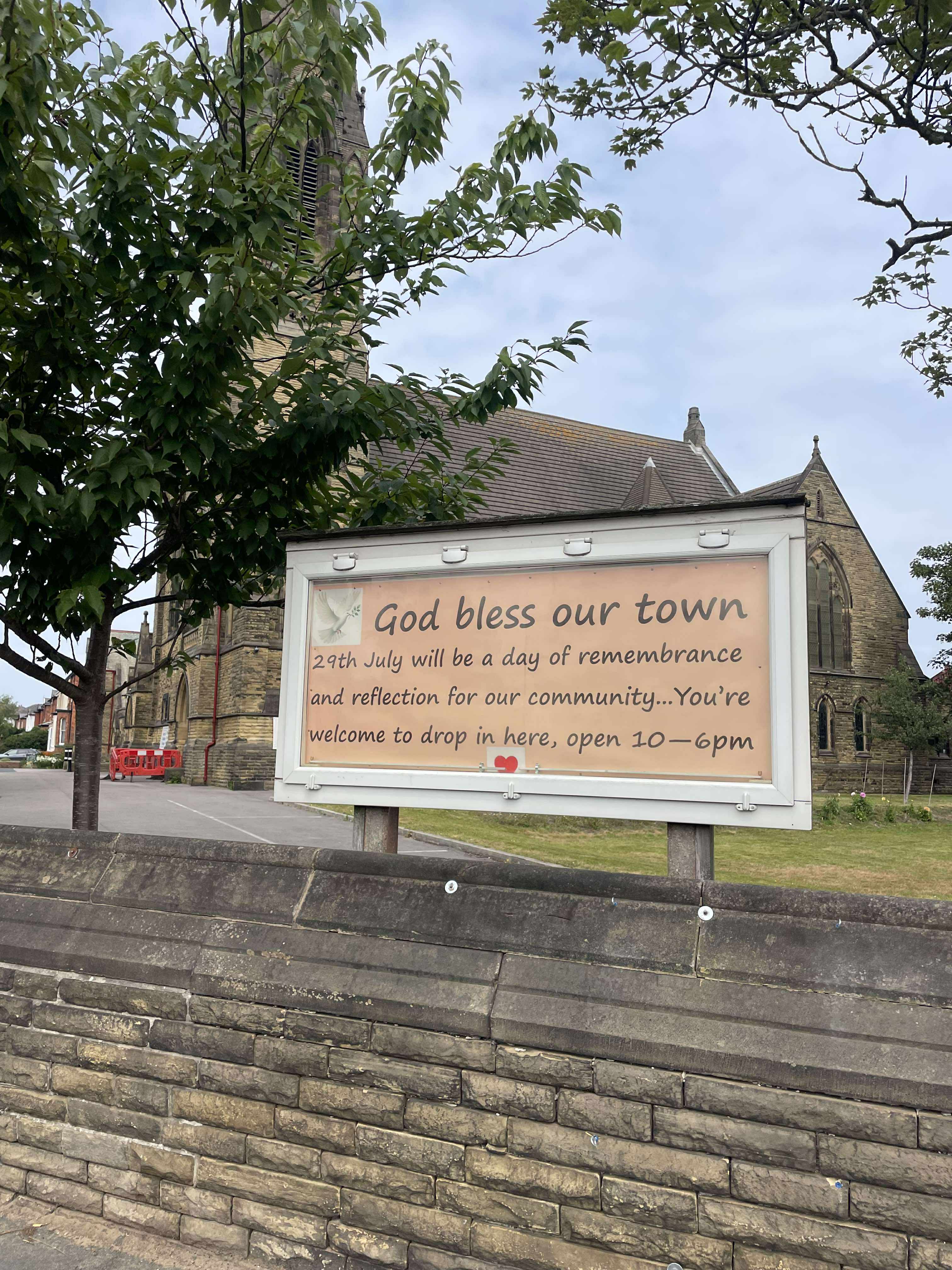 A number of ‘reflection hubs’ will open across the region on Tuesday as a place for people to grieve