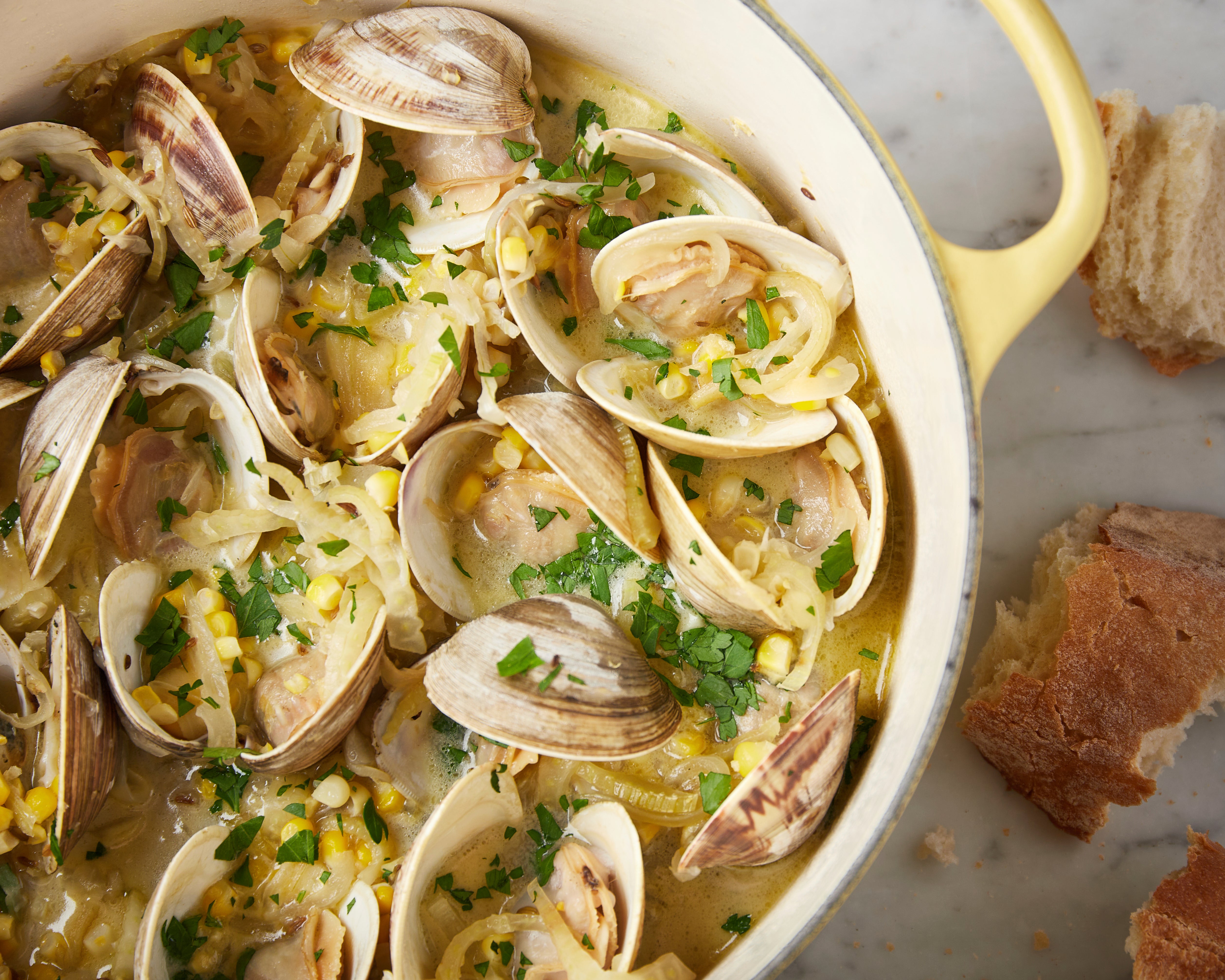 Food-MilkStreet-Steamed Clams Corn