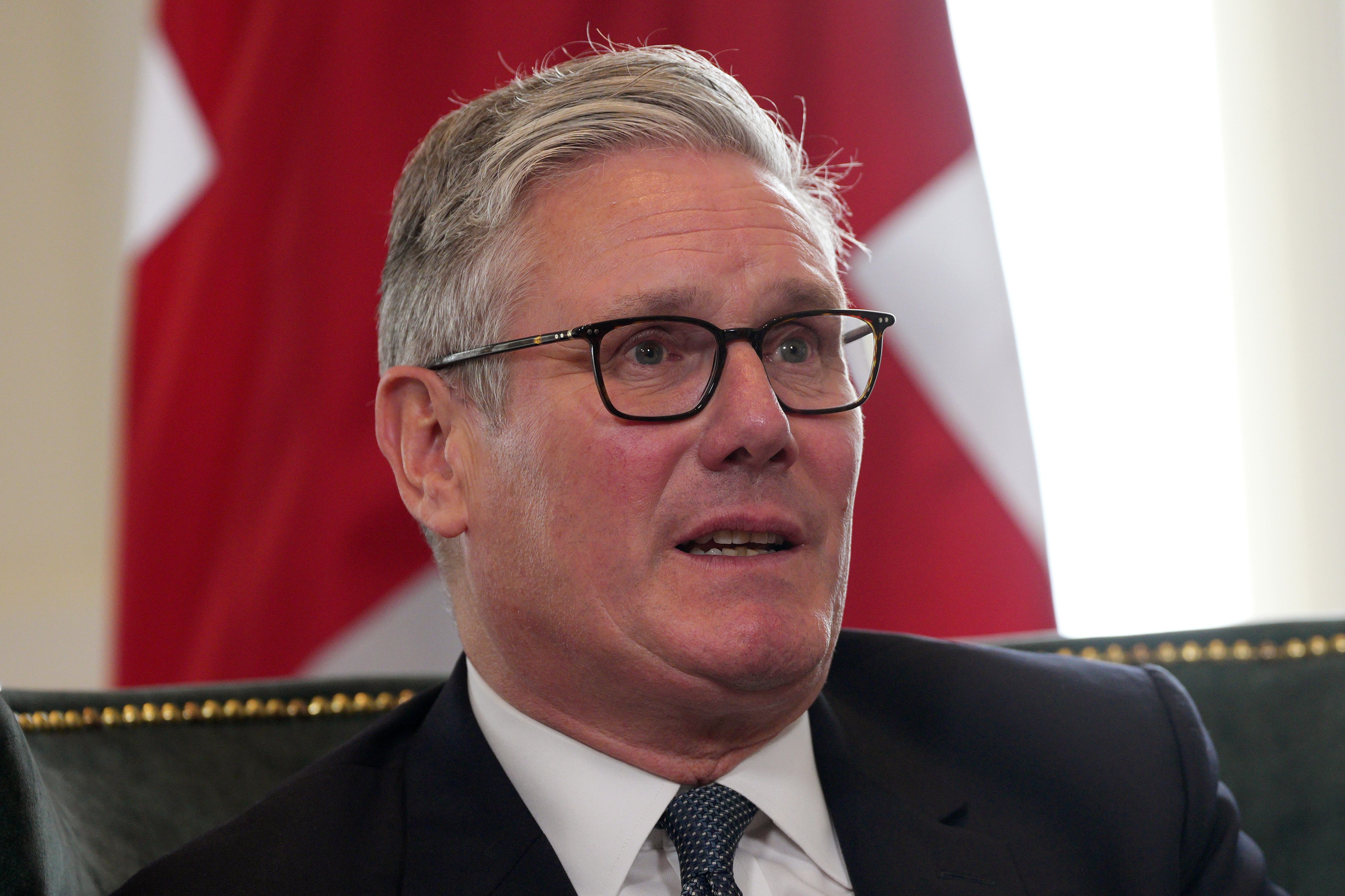 Sir Keir Starmer said the Online Safety Act was not about ‘censoring anyone’, but was necessary to protect children (Chris Furlong/PA)