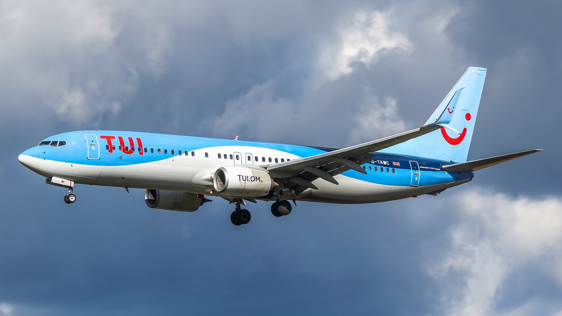 A Tui aircraft at East Midlands airport