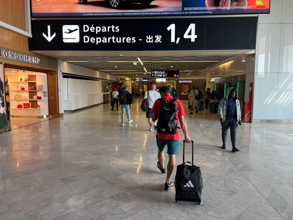 Orly is eight miles south of the French capital and 25 minutes away by Metro