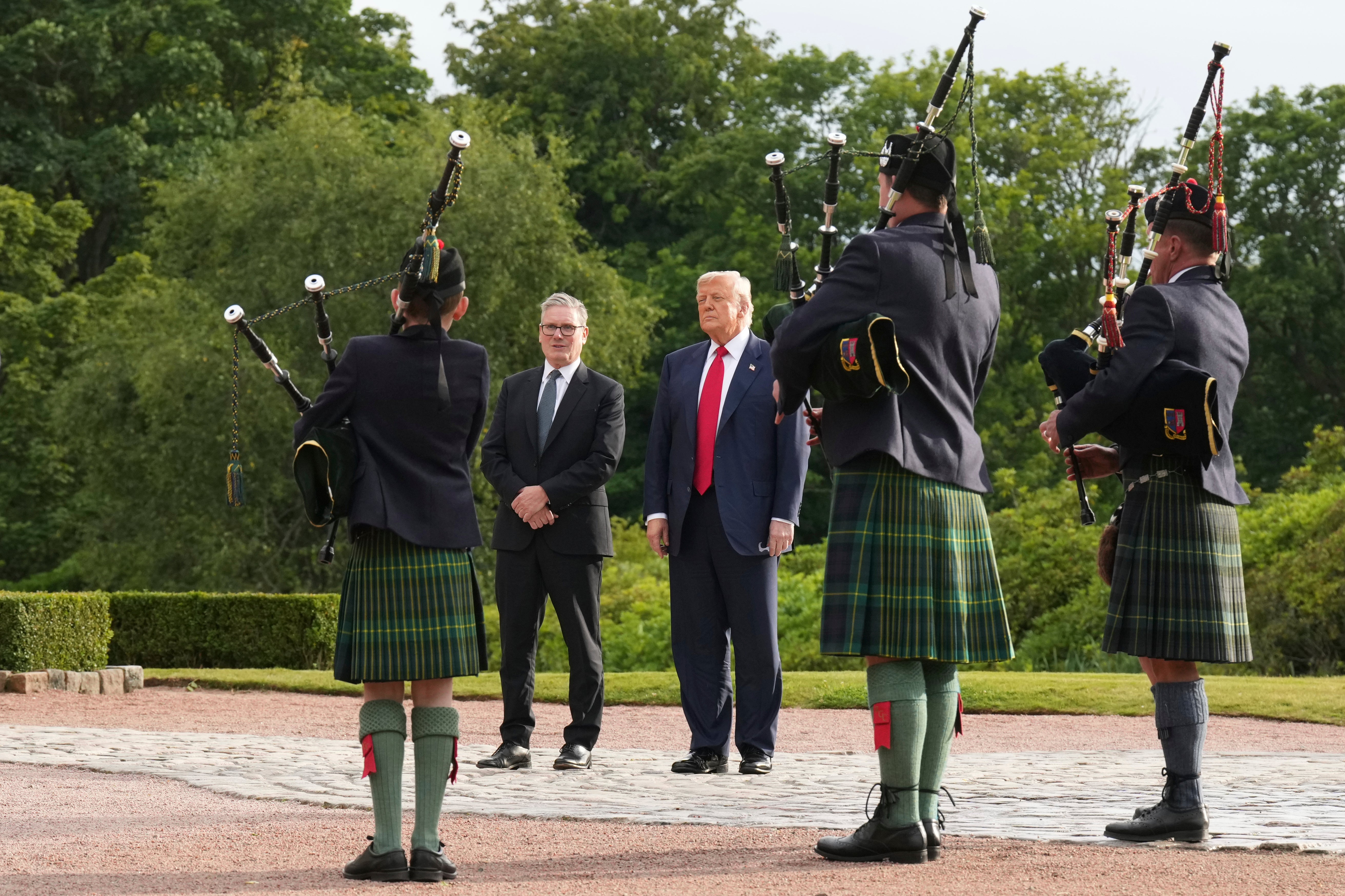Trump’s ongoing trip to Scotland has highlighted how he mixes business and politics with a planned visit to a new Trump golf course in Aberdeenshire on the agenda