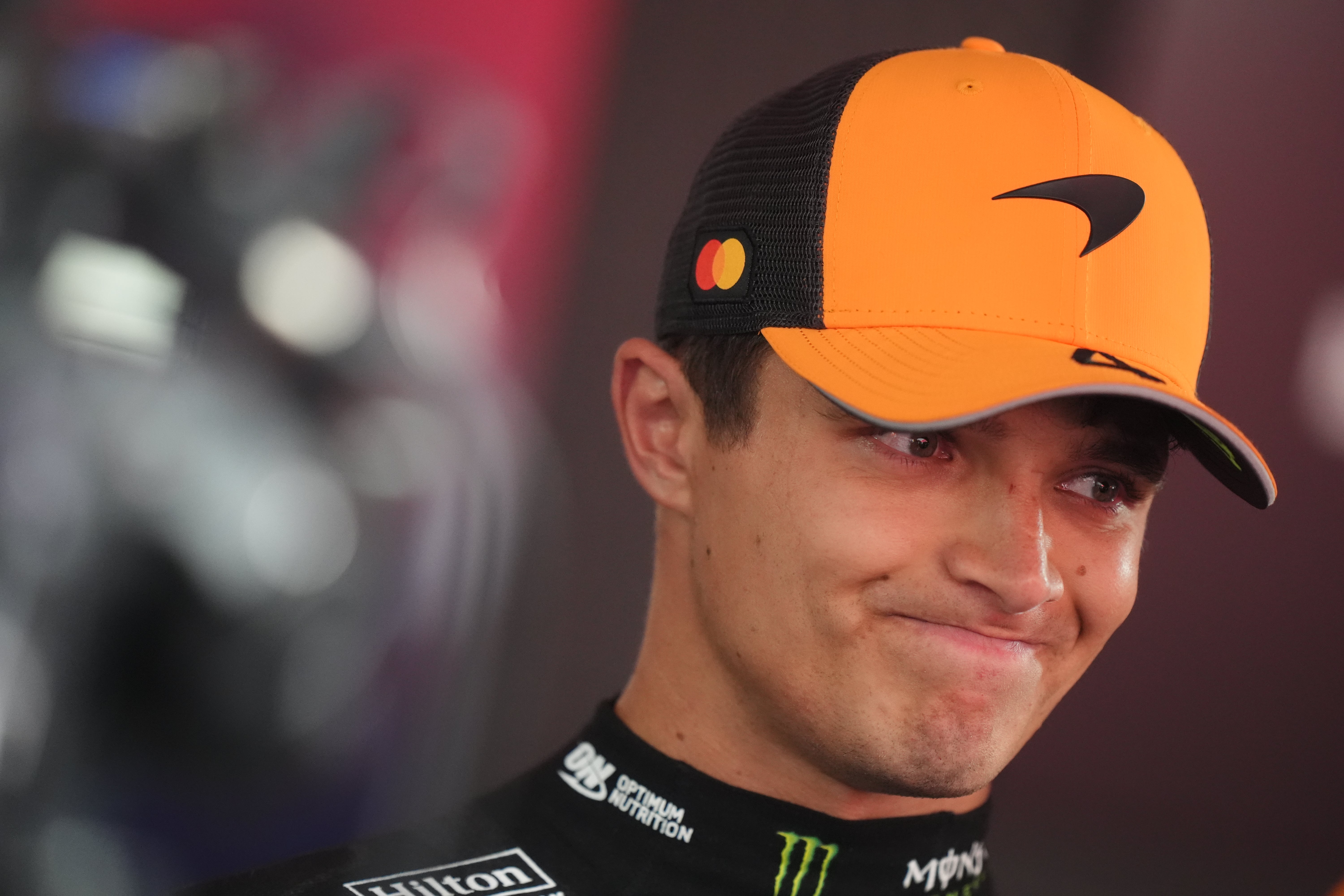 McLaren's Lando Norris after coming second in the Belgian F1 Grand Prix 2025