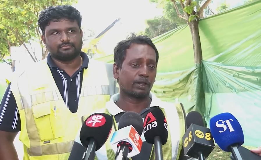 Pitchai Udaiyappan Subbiah and his crew pulled a woman out of a sinkhole in Singapore