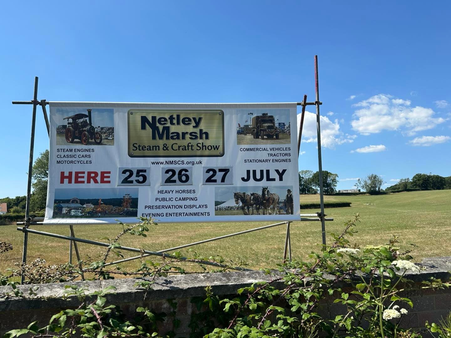 The teenager was injured on Saturday evening at Netley Marsh Steam and Craft Show